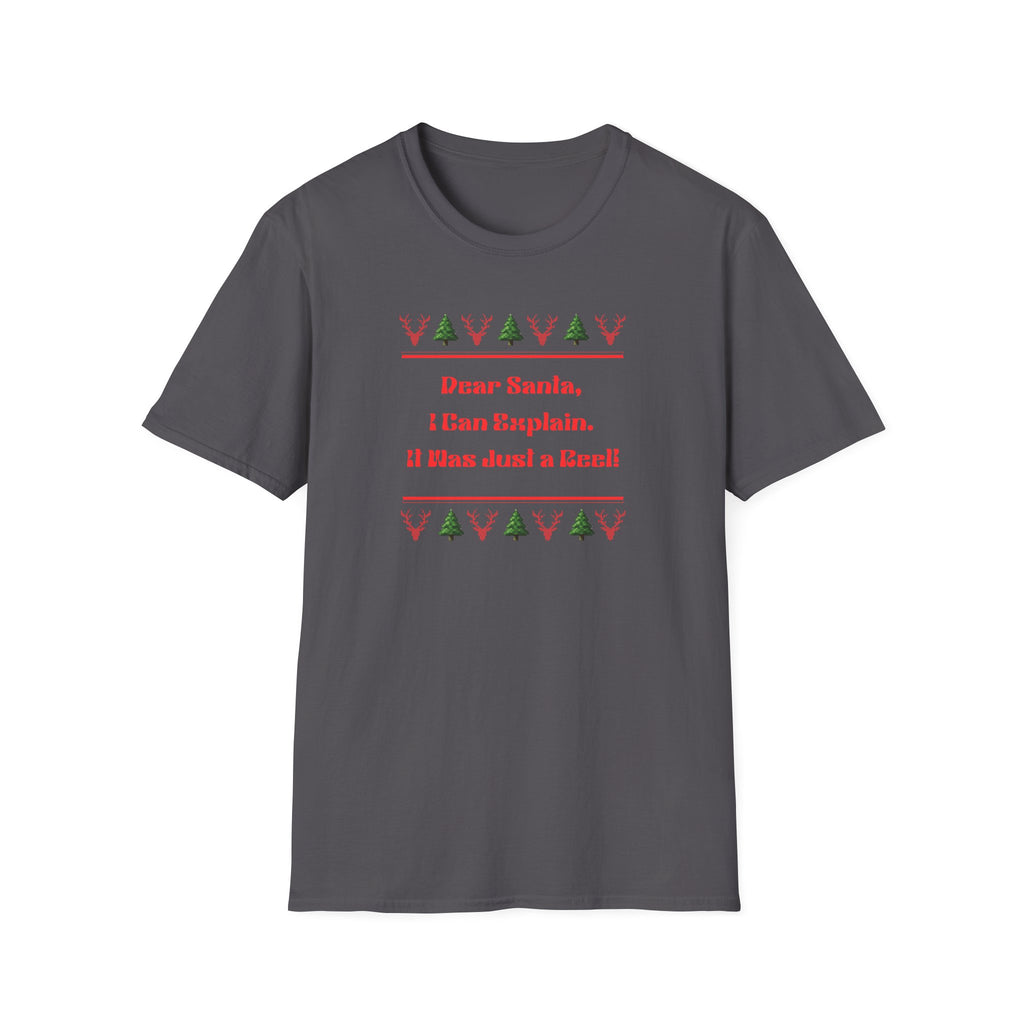 Dear Santa, I Can Explain - Naughty Reel Confessional Tee - Hippie at Heart
