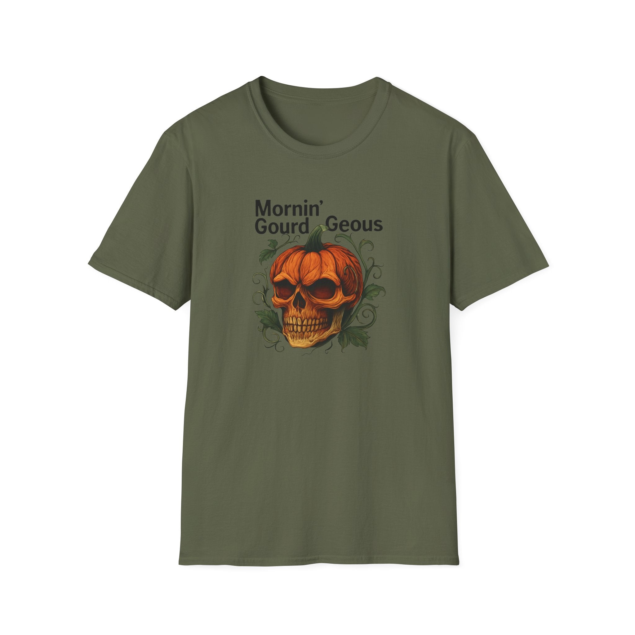 Mornin' Gourd Geous - Pumpkin Skull Tee - Hippie at Heart