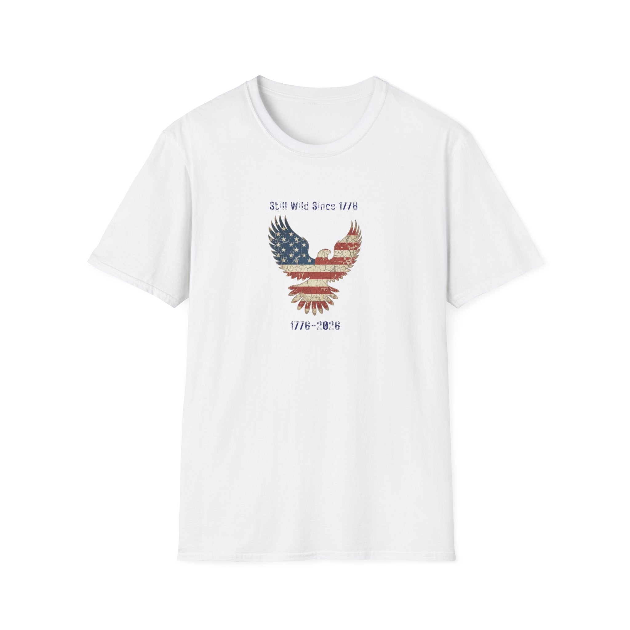 Still Wild Since 1776 - Patriotic Eagle T-Shirt - American Flag Tee - Hippie at Heart