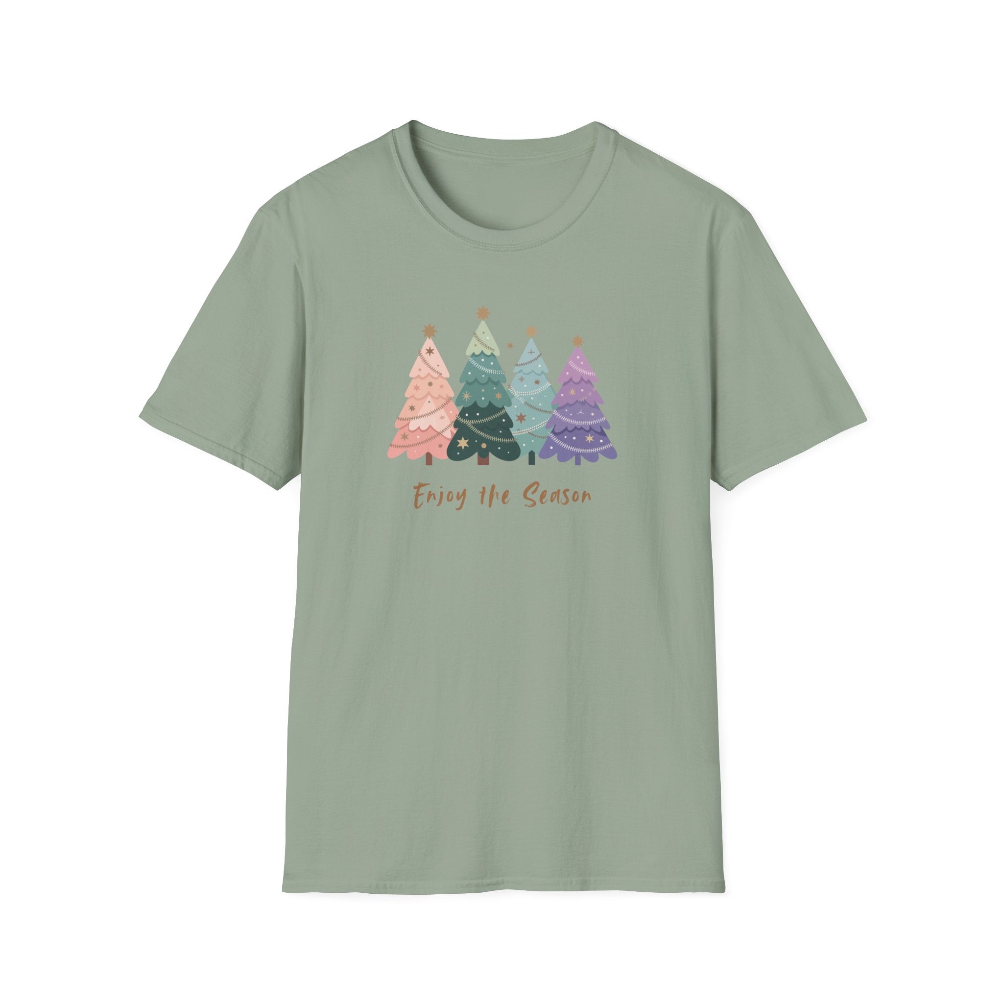 Enjoy the Season - Festive Decorated Trees Tee - Hippie at Heart
