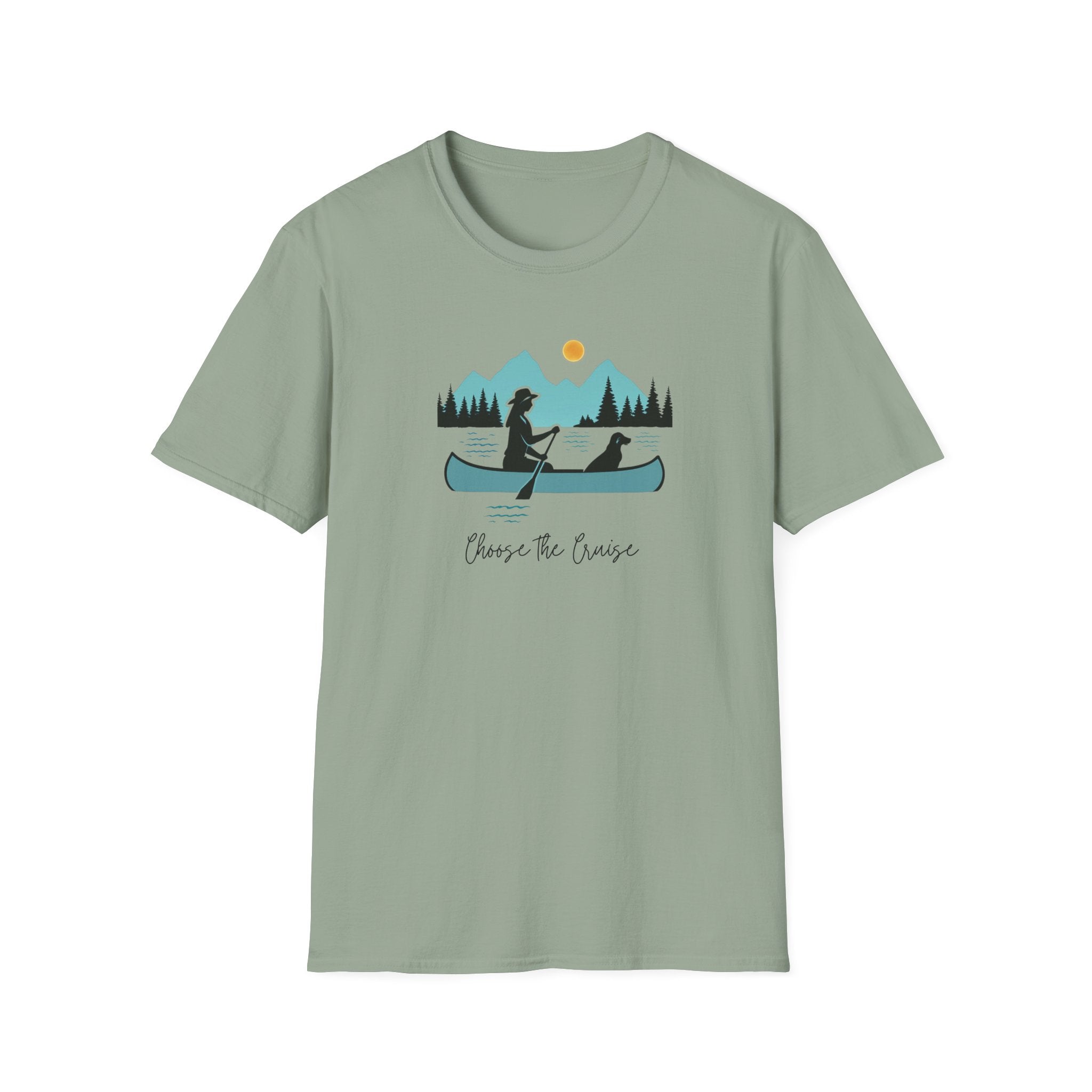 Choose the Cruise - Scenic Mountain Lake Tee - Hippie at Heart