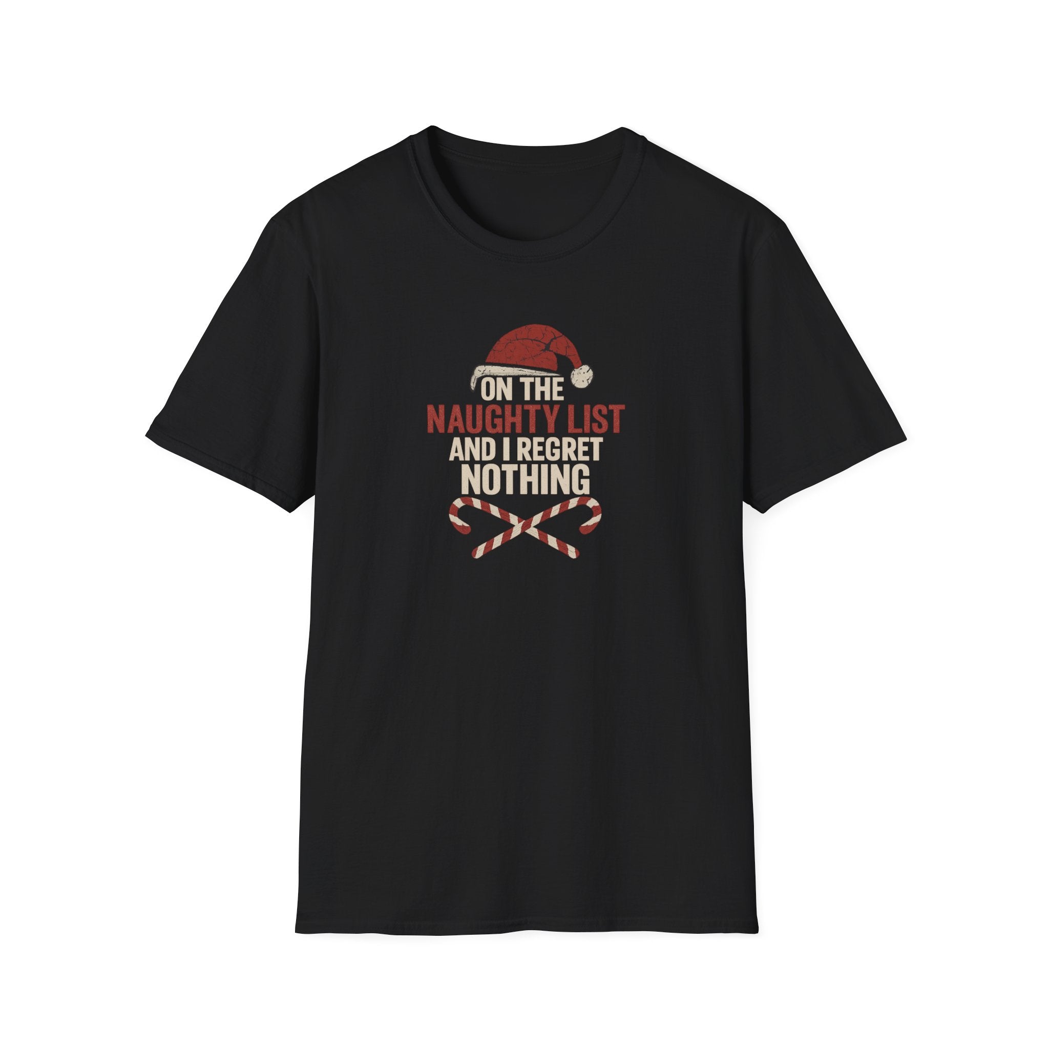 On the Naughty List and I .... - Funny Christmas Holiday Tee - Hippie at Heart