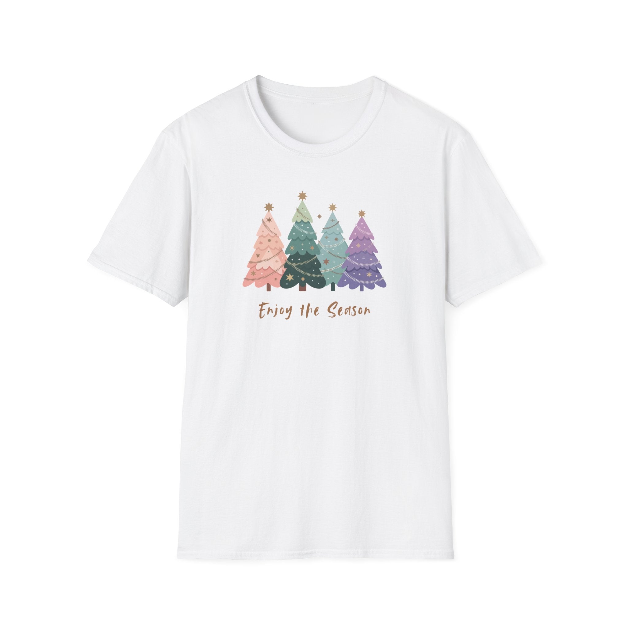 Enjoy the Season - Festive Decorated Trees Tee - Hippie at Heart