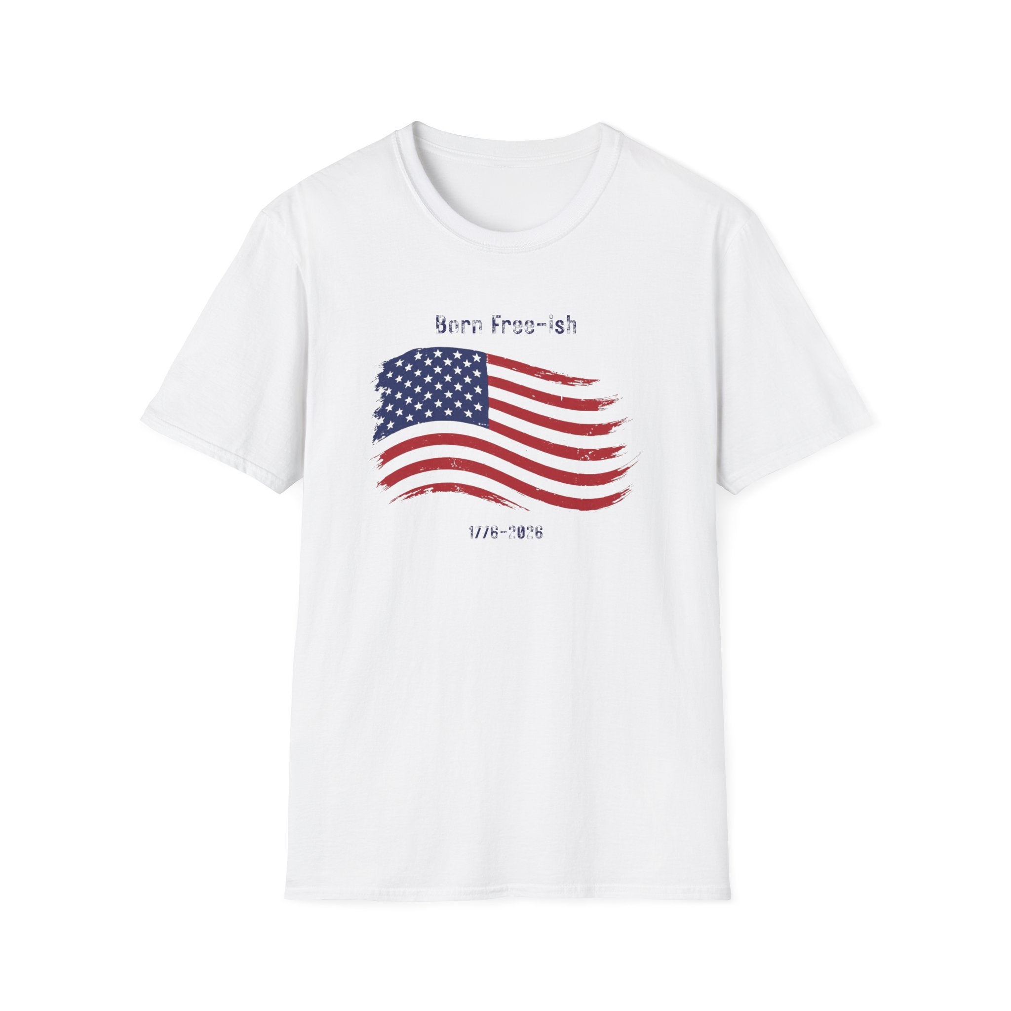 Born Free-ish American Flag T-Shirt — Patriotic 250th Birthday Tee - Hippie at Heart