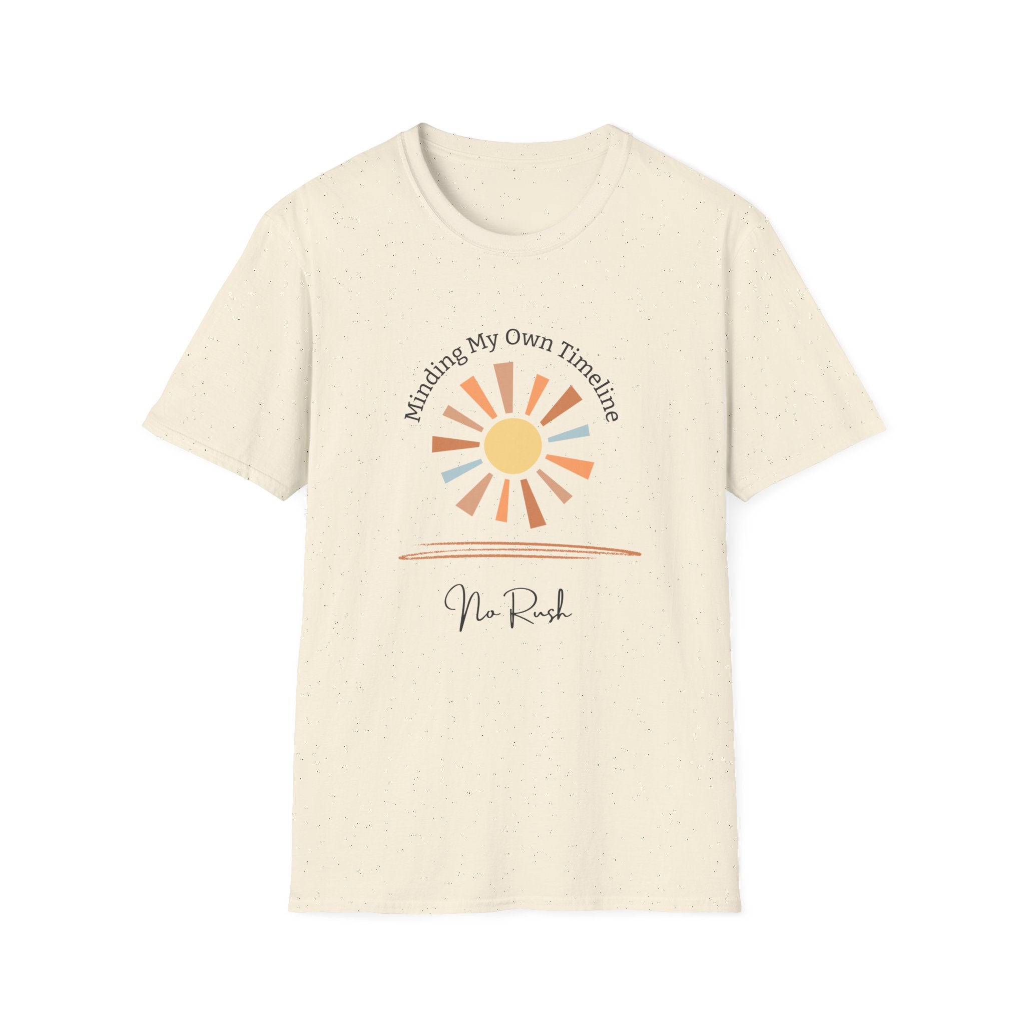 Minding My Own Timeline - No Rush Sun Graphic - Hippie at Heart