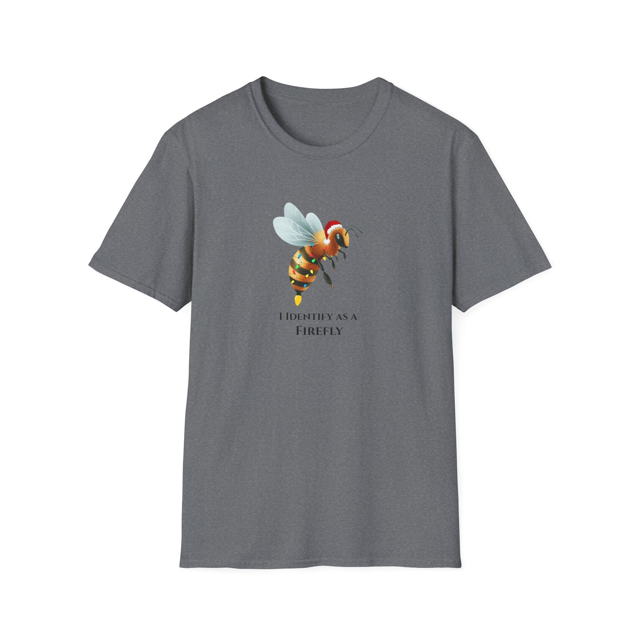 I Identify as a Firefly - Cute Holiday Bee Tee - Hippie at heart