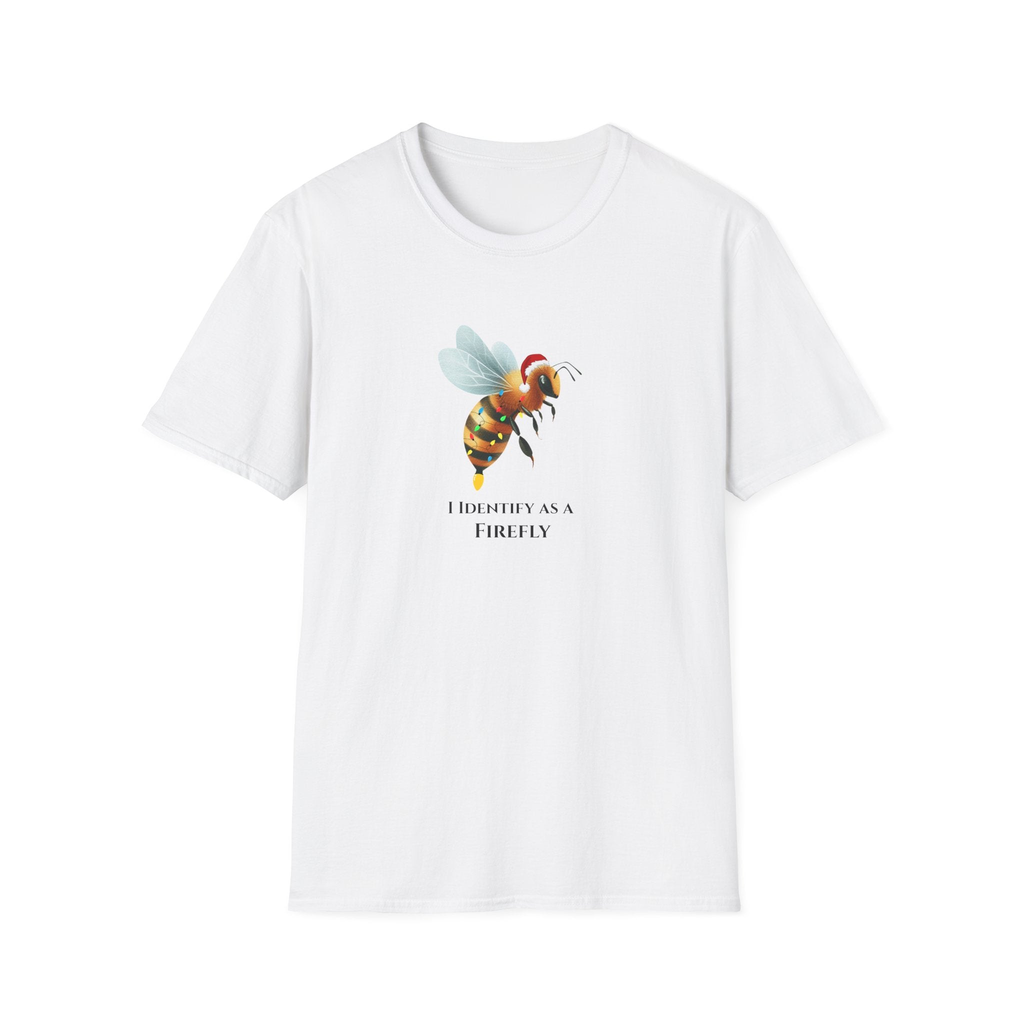 I Identify as a Firefly - Cute Holiday Bee Tee - Hippie at heart