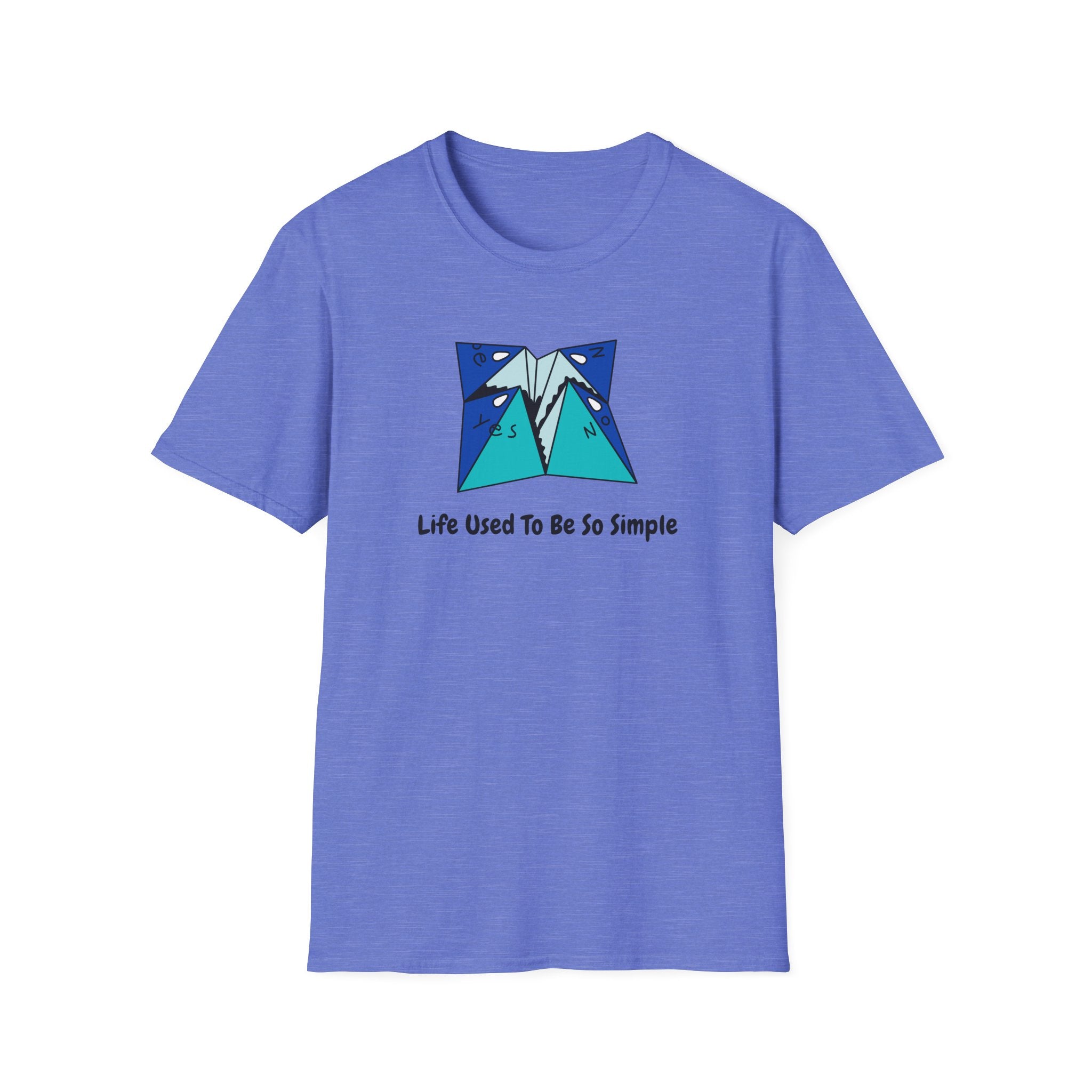 Life Used To Be So Simple - Yes Or No Retro Origami Tee - Hippie at Heart