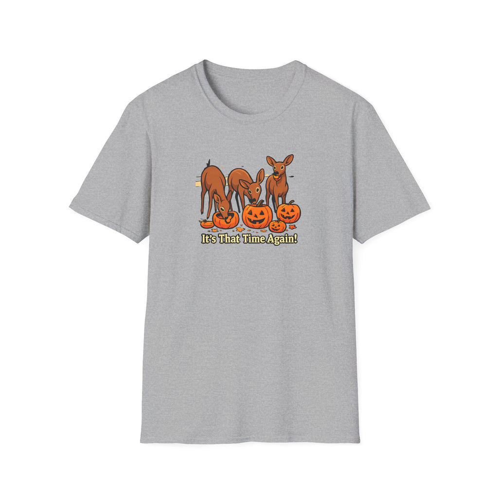 It's That Time Again - Pumpkin Munching Deer Tee - Hippie at Heart
