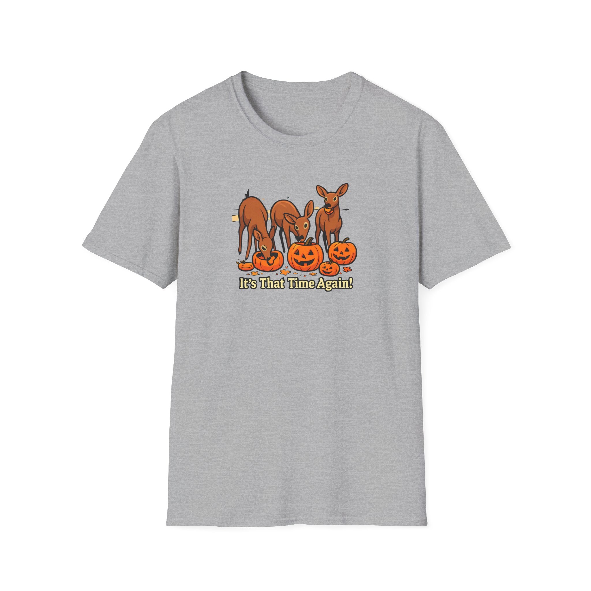 It's That Time Again - Pumpkin Munching Deer Tee - Hippie at Heart