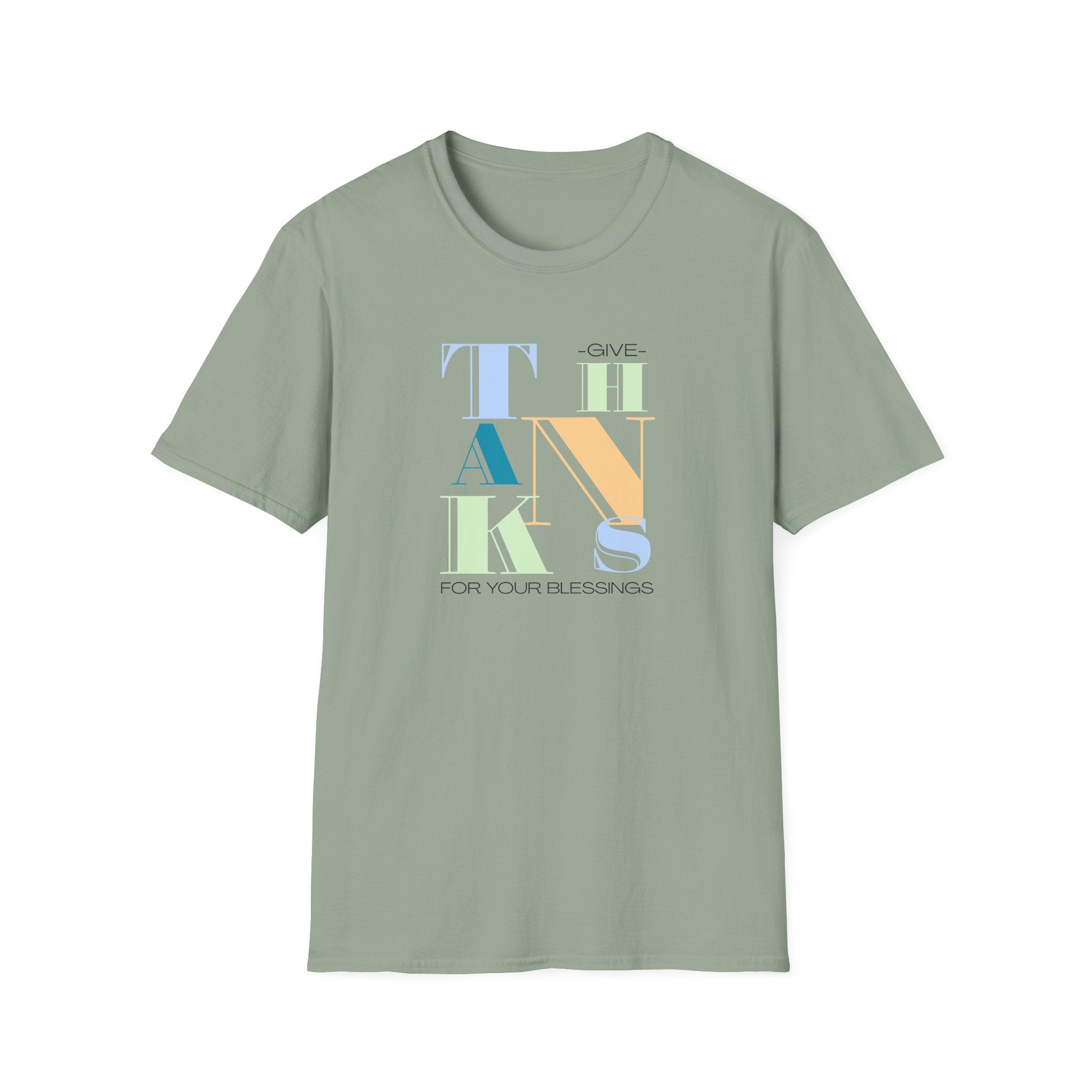 Give Thanks For Your Blessings - Gratitude Reminder Tee - Hippie at Heart