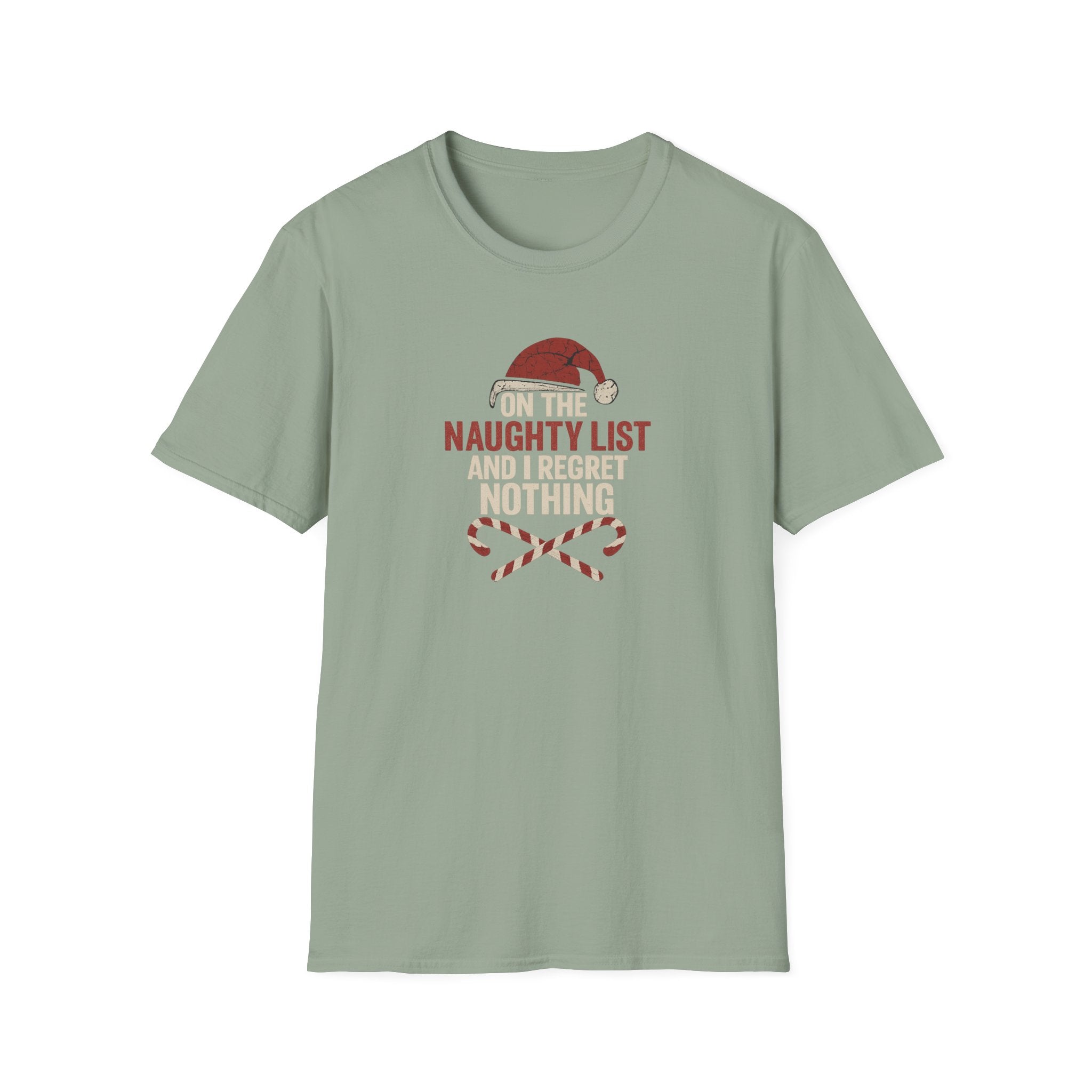 On the Naughty List and I .... - Funny Christmas Holiday Tee - Hippie at Heart