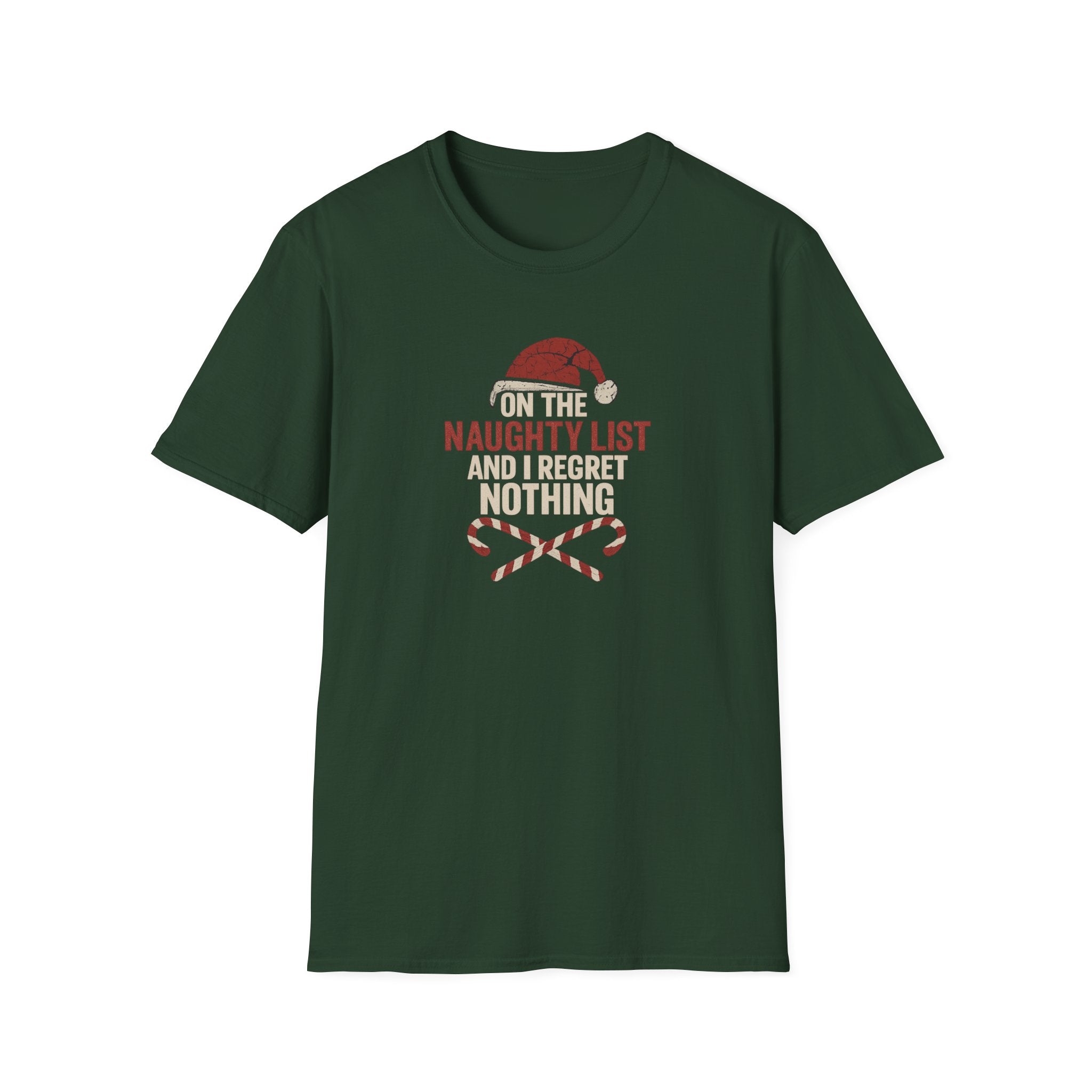 On the Naughty List and I .... - Funny Christmas Holiday Tee - Hippie at Heart