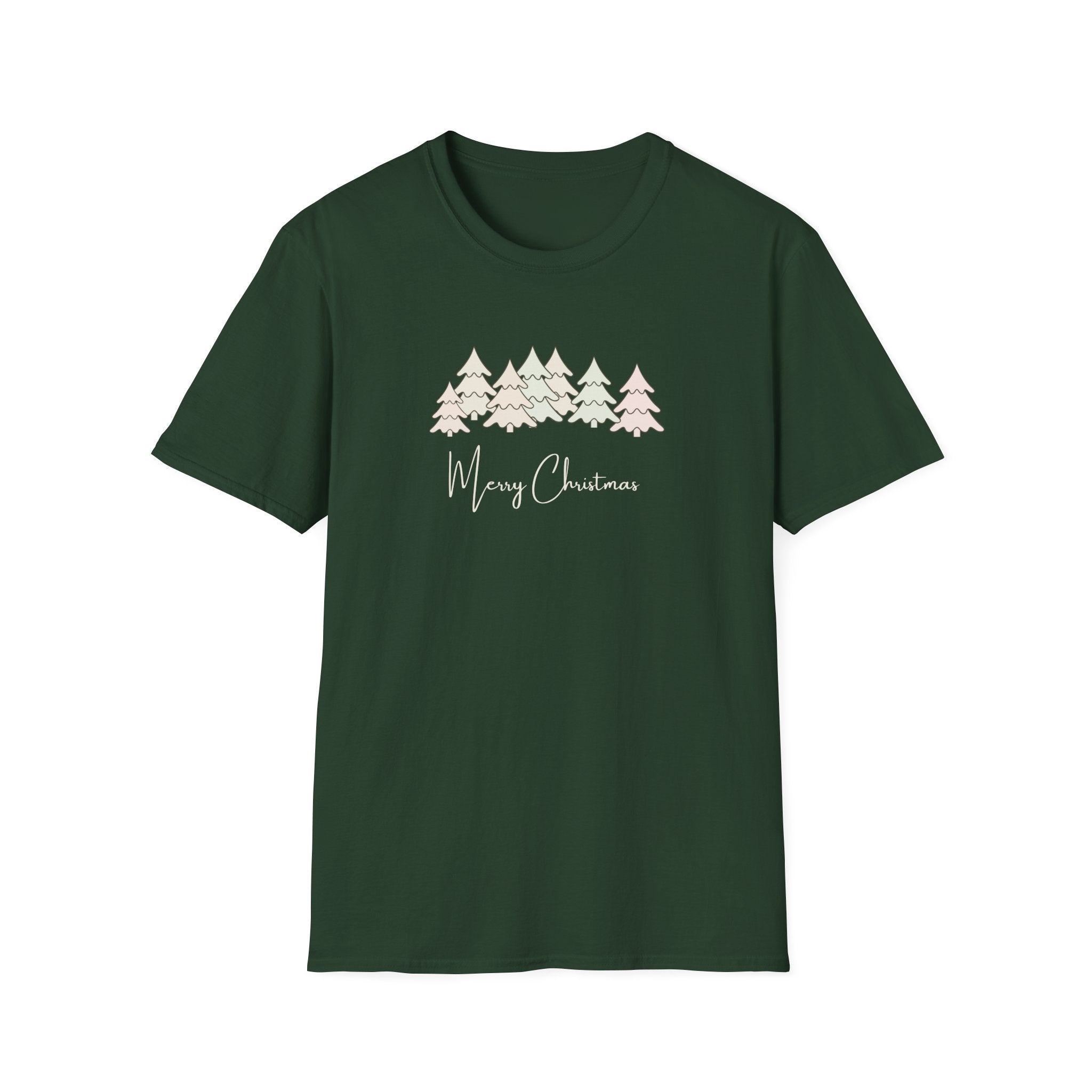 Merry Christmas - Good Vibes Pastel Tree Tee - Hippie at Heart
