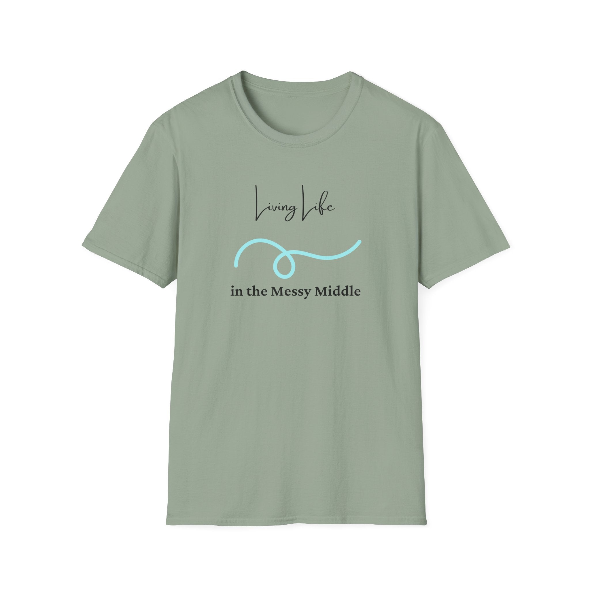 Living Life T-Shirt - in the Messy Middle Inspirational Tee - Hippie at Heart