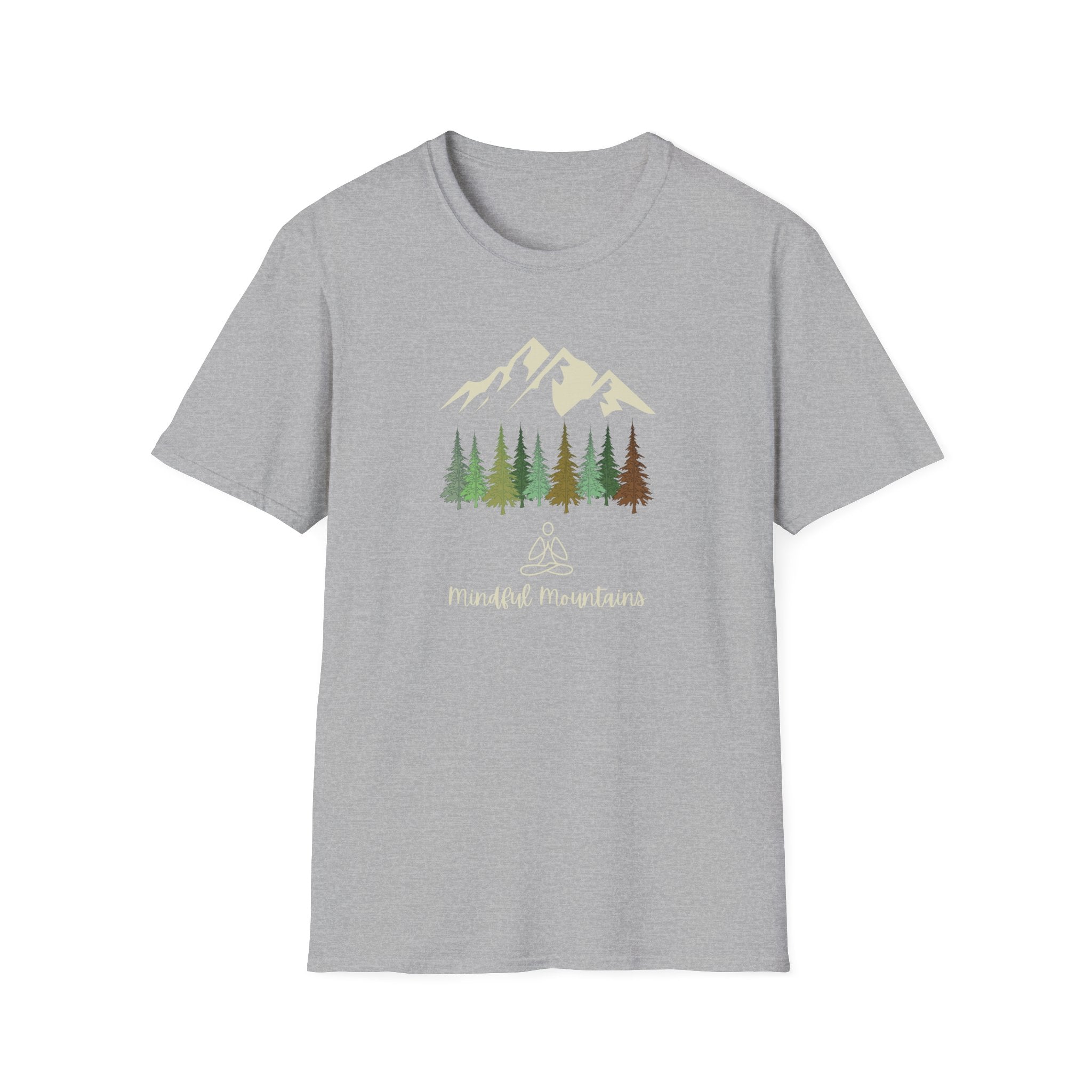 Mindful Mountains - Nature Yoga Tee - Hippie at Heart