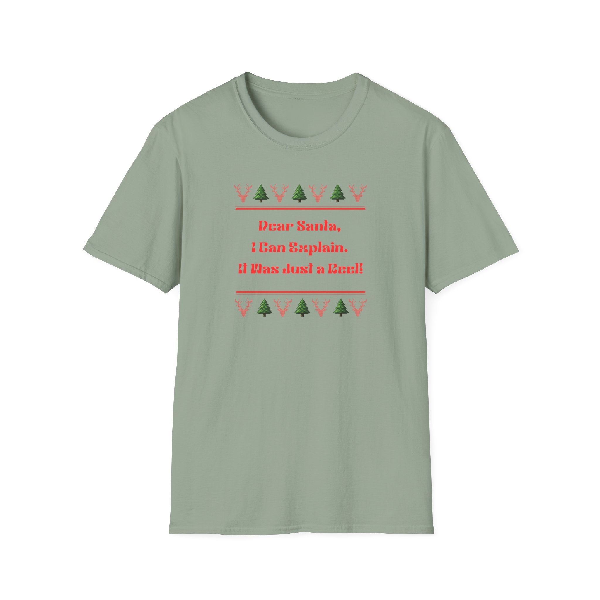 Dear Santa, I Can Explain - Naughty Reel Confessional Tee - Hippie at Heart