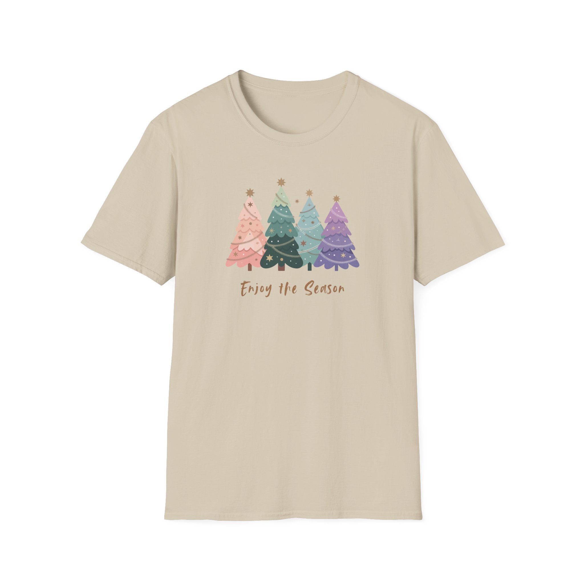 Enjoy the Season - Festive Decorated Trees Tee - Hippie at Heart