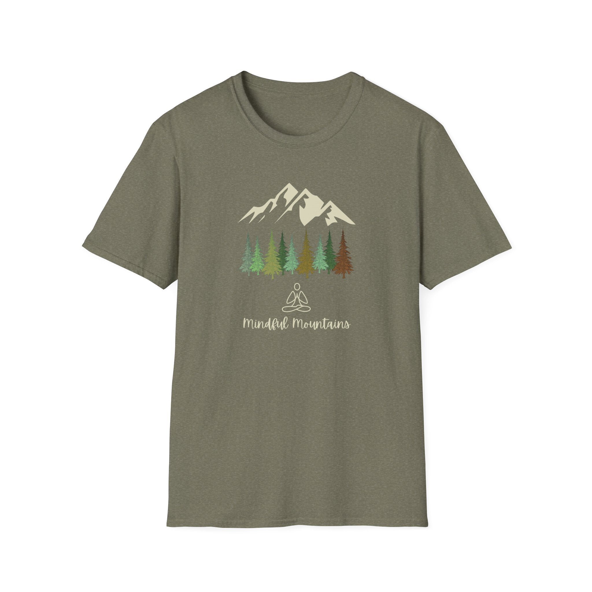 Mindful Mountains - Nature Yoga Tee - Hippie at Heart