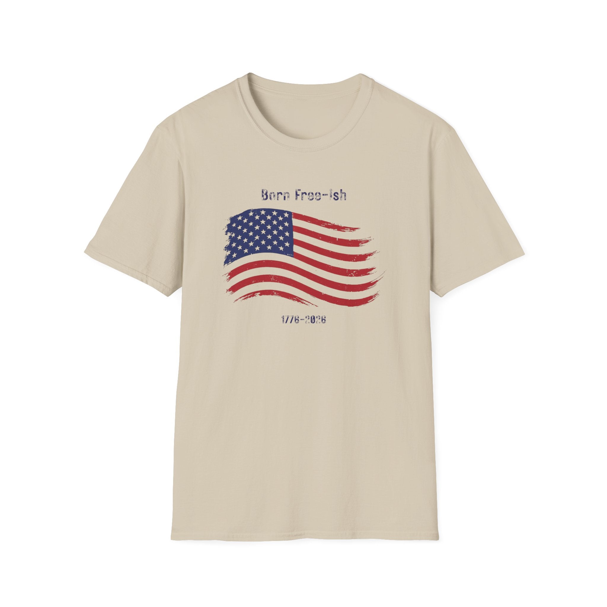 Born Free-ish American Flag T-Shirt — Patriotic 250th Birthday Tee - Hippie at Heart