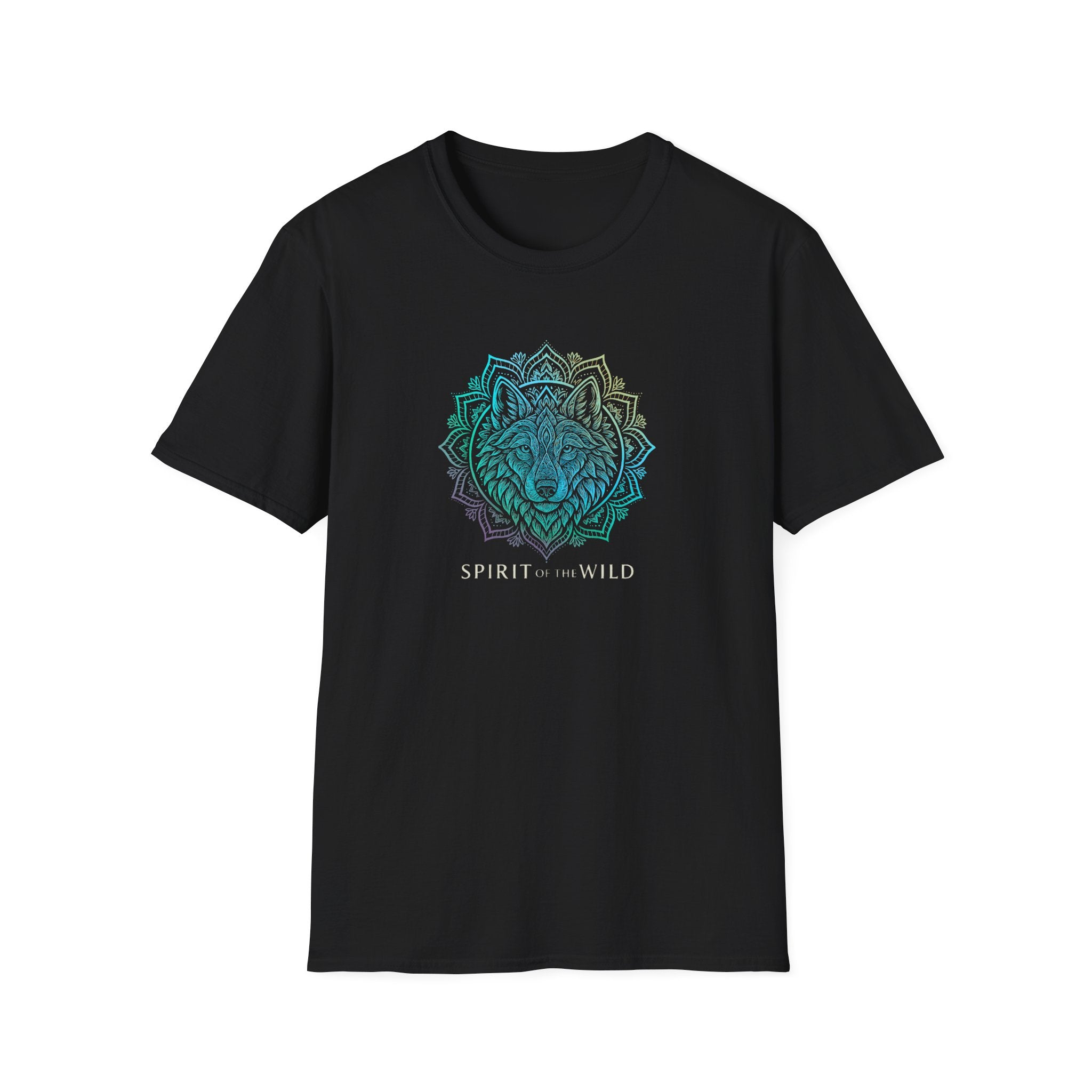 Spirit of the Wild - Wolf Mandala T-Shirt - Hippie at Heart