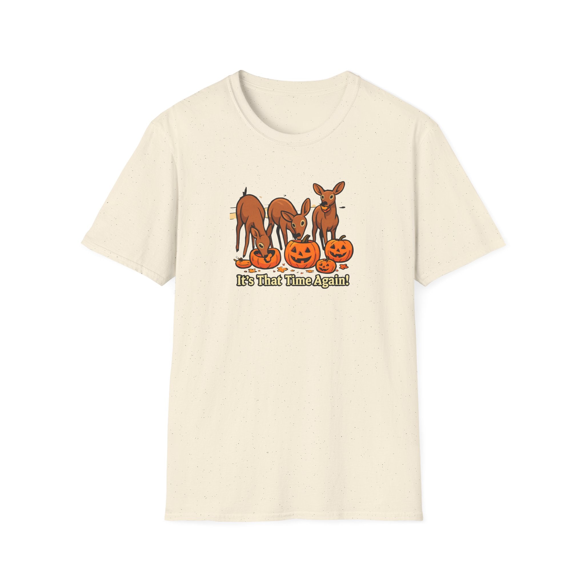 It's That Time Again - Pumpkin Munching Deer Tee - Hippie at Heart