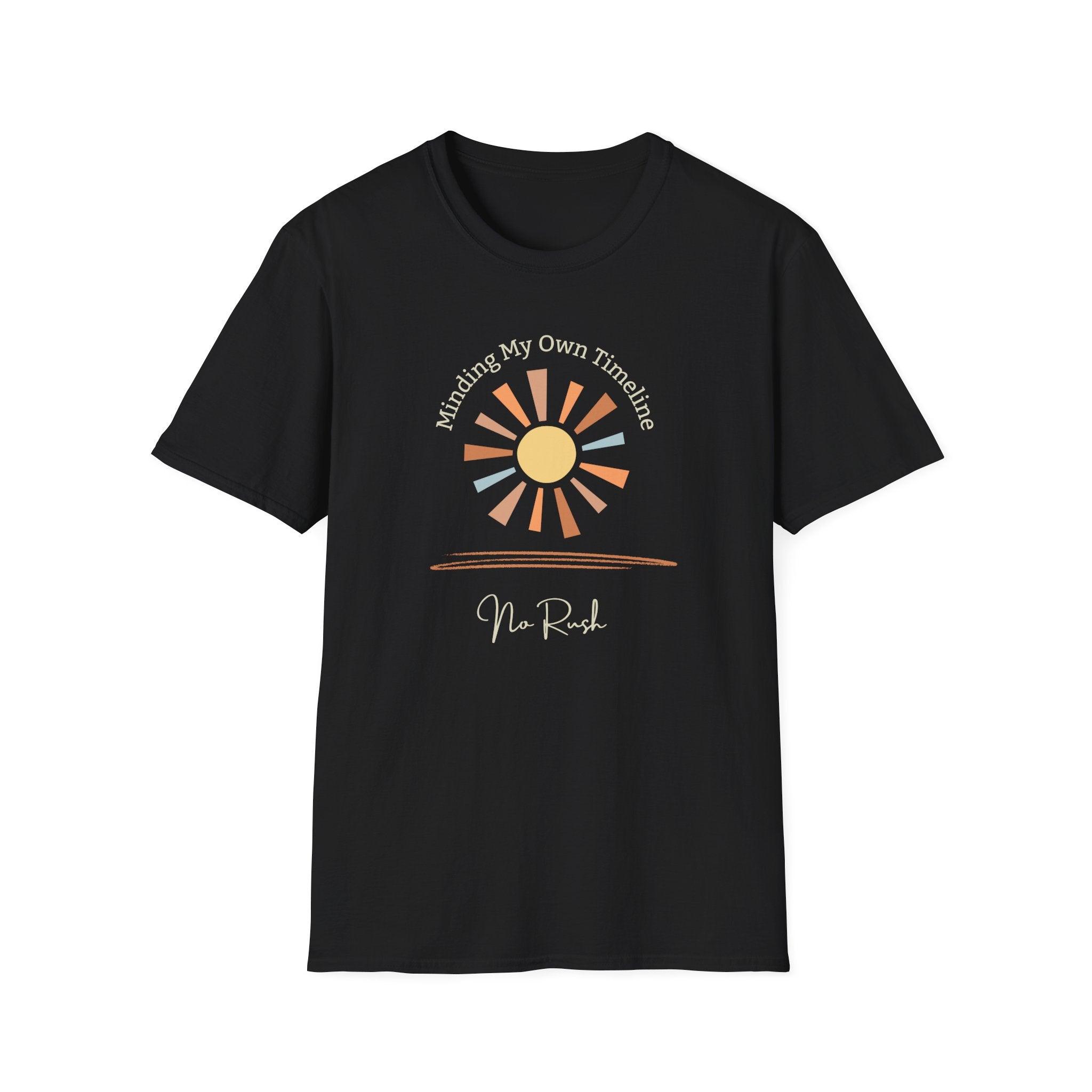 Minding My Own Timeline - Retro Sun Graphic Tee - Hippie at Heart