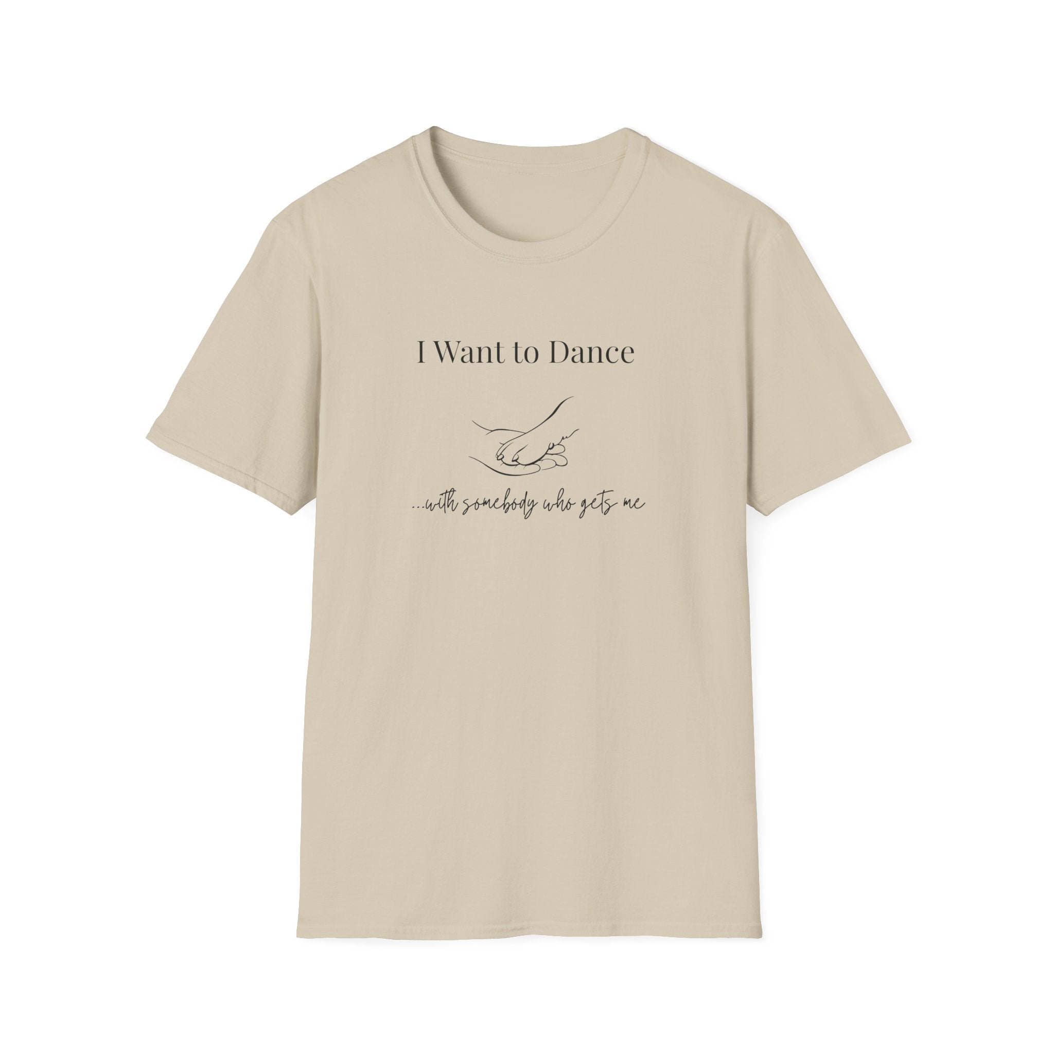 I Want to Dance T-Shirt - Minimal Line Art Dog Dance Tee - Hippie at Heart