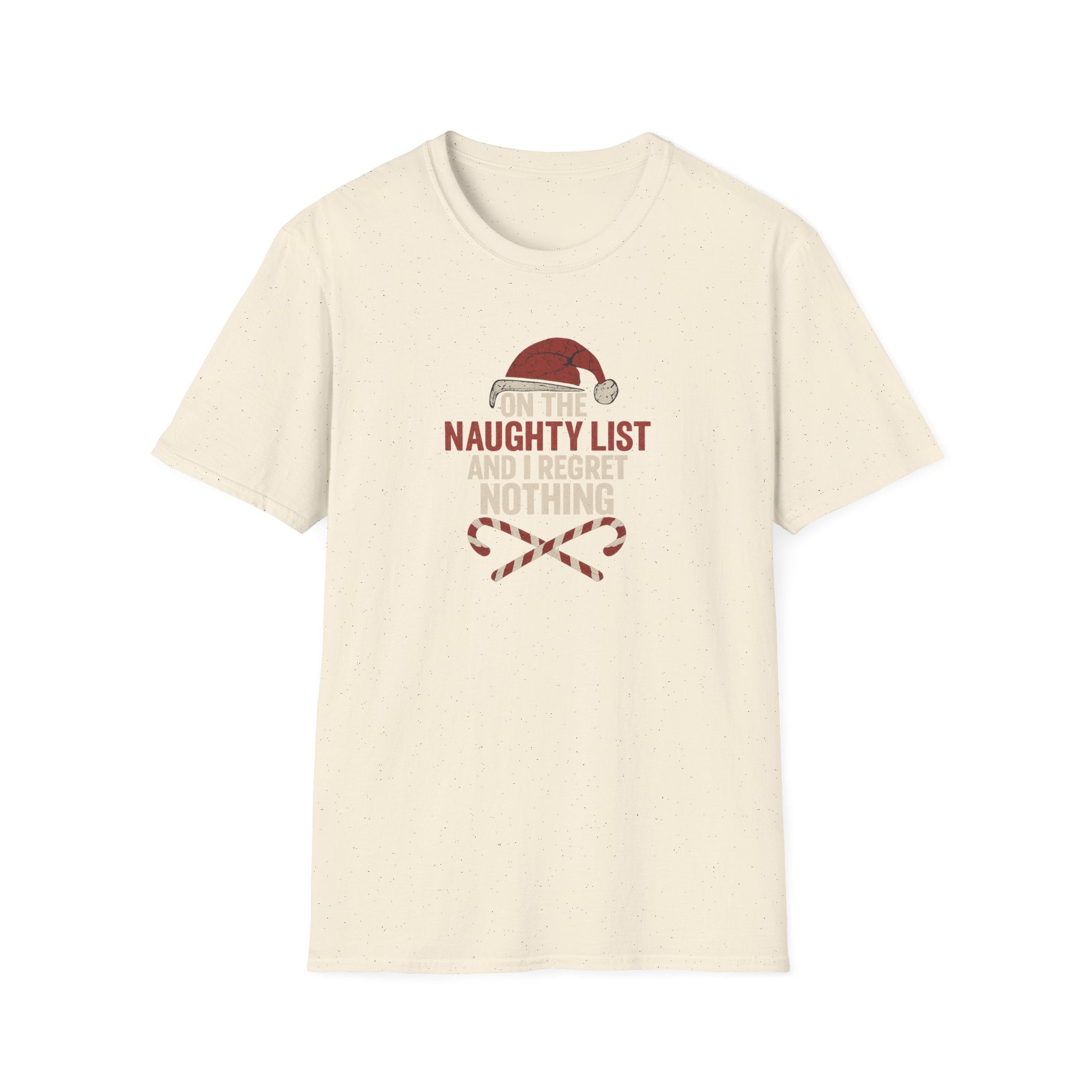 On the Naughty List and I .... - Funny Christmas Holiday Tee - Hippie at Heart