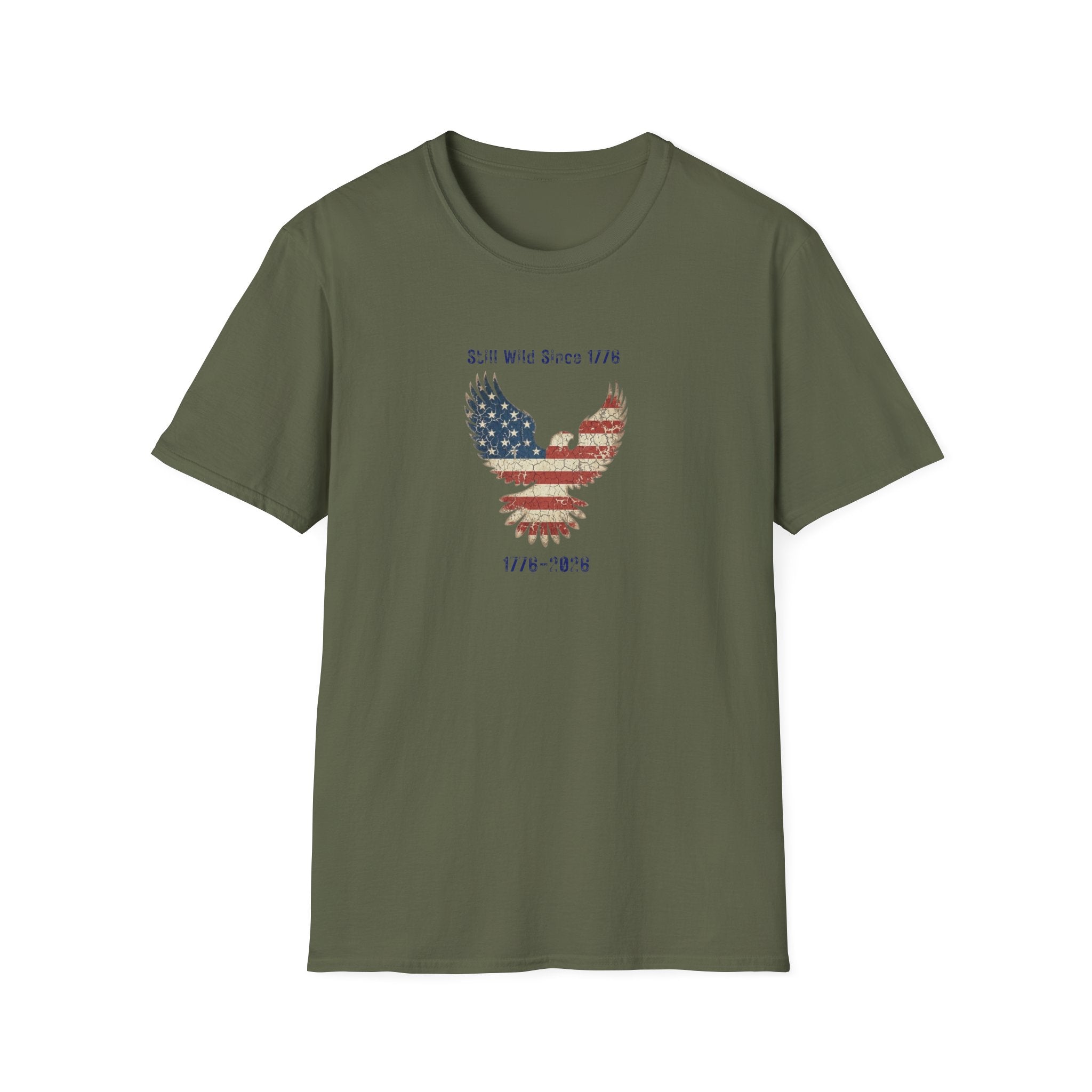 Still Wild Since 1776 - Patriotic Eagle T-Shirt - American Flag Tee - Hippie at Heart