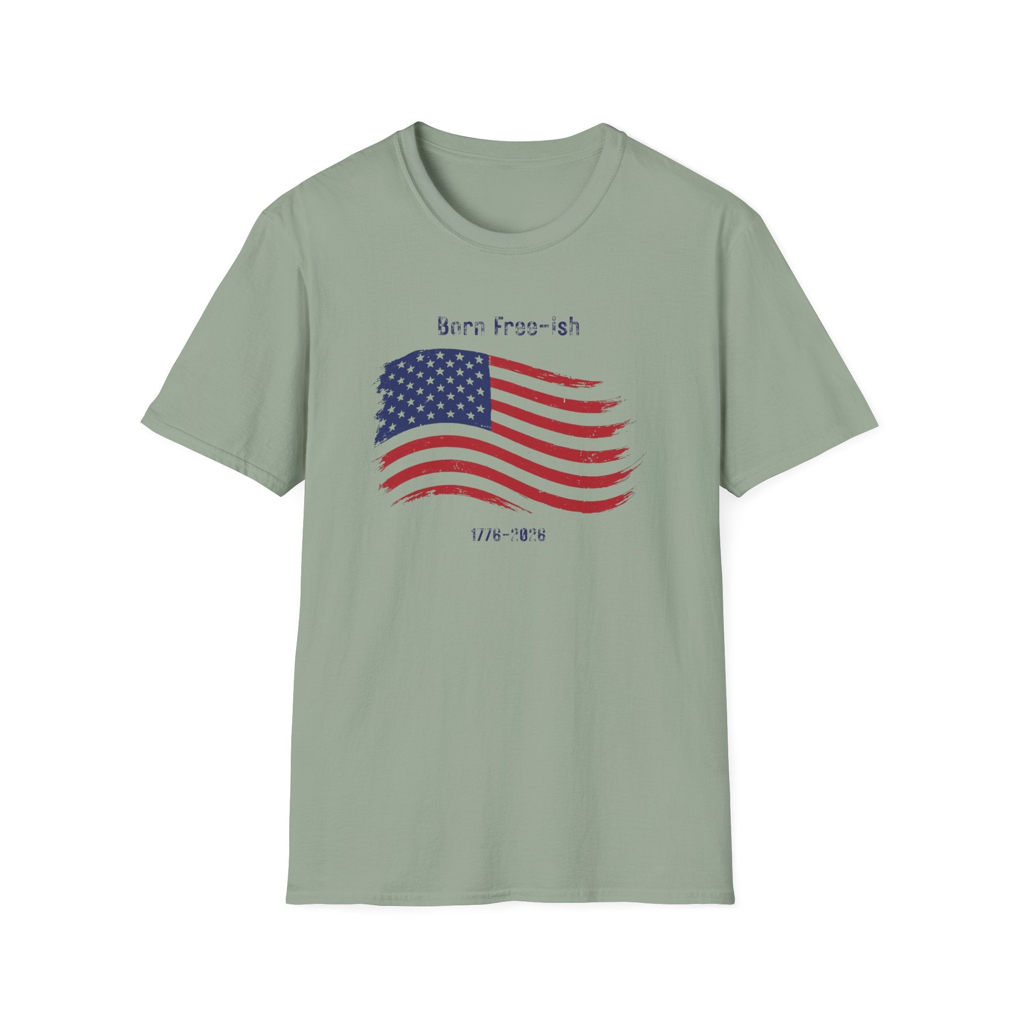 Born Free-ish American Flag T-Shirt — Patriotic 250th Birthday Tee - Hippie at Heart