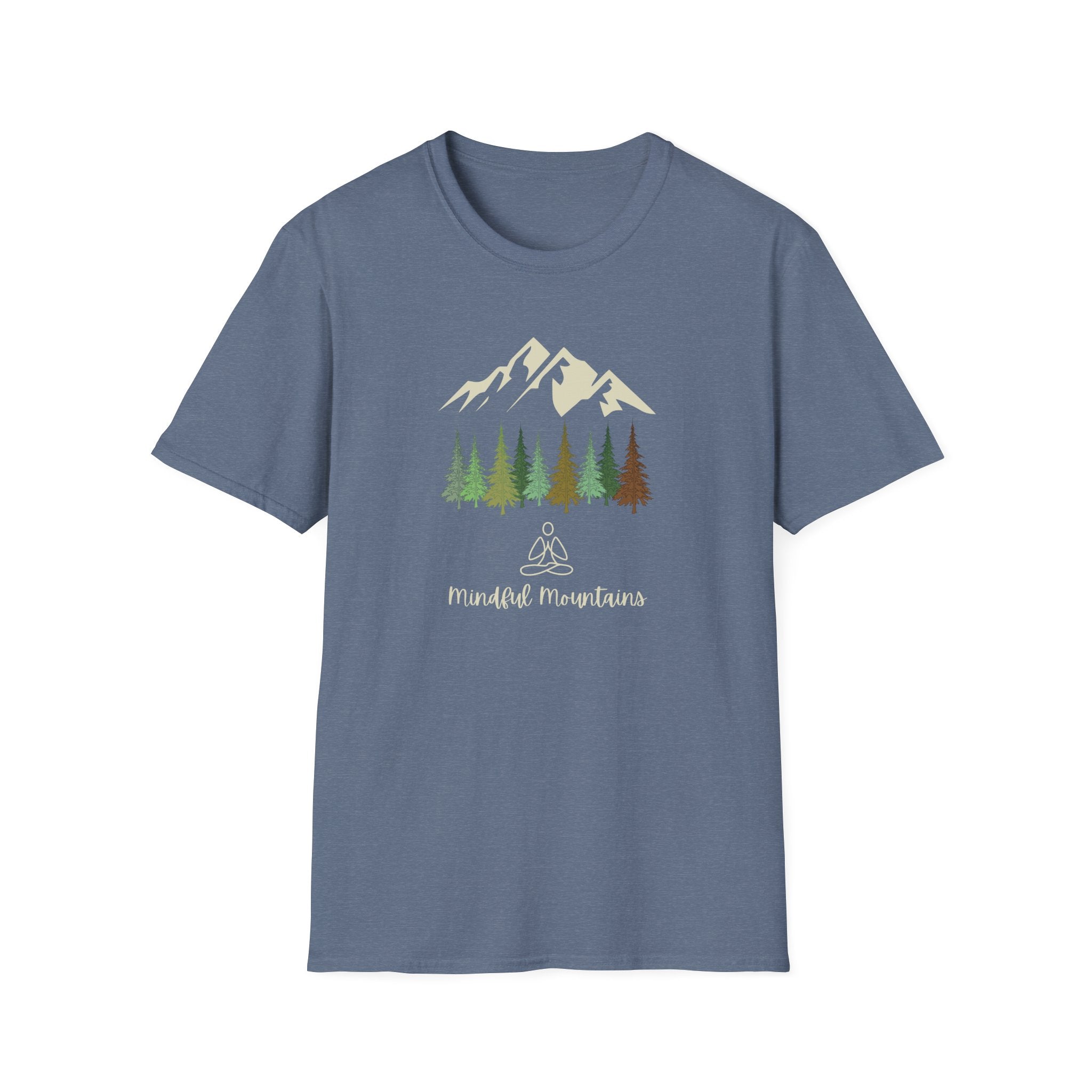 Mindful Mountains - Nature Yoga Tee - Hippie at Heart