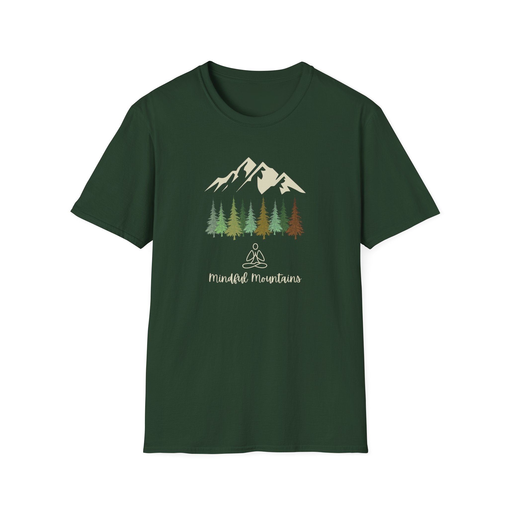 Mindful Mountains - Nature Yoga Tee - Hippie at Heart