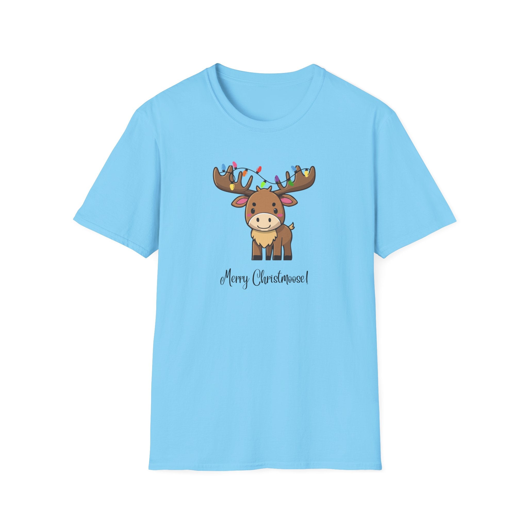 Merry Christmas - Christmoose Kawaii Style Tee - Hippie at Heart