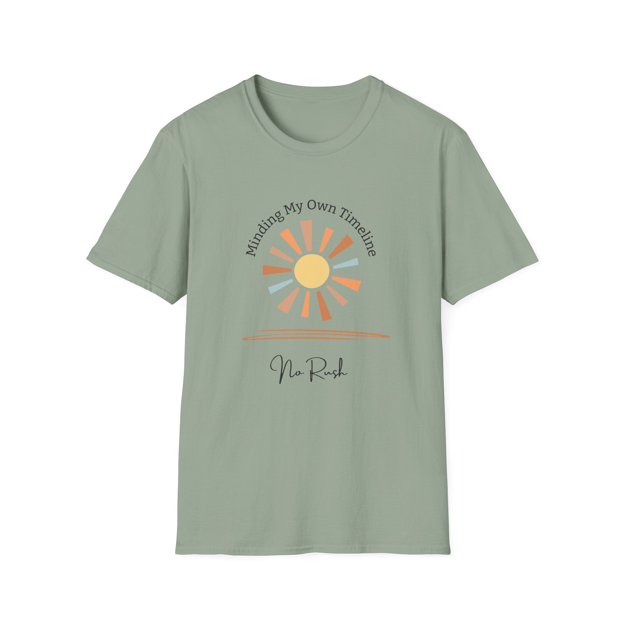 Minding My Own Timeline - No Rush Sun Graphic - Hippie at Heart