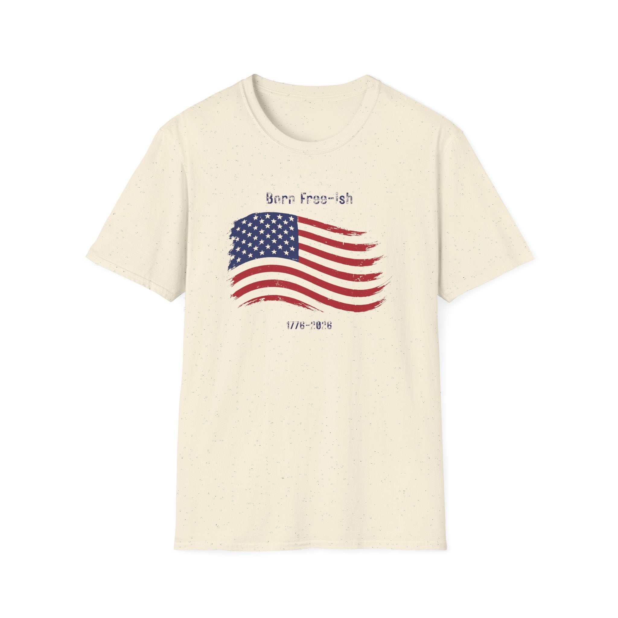 Born Free-ish American Flag T-Shirt — Patriotic 250th Birthday Tee - Hippie at Heart