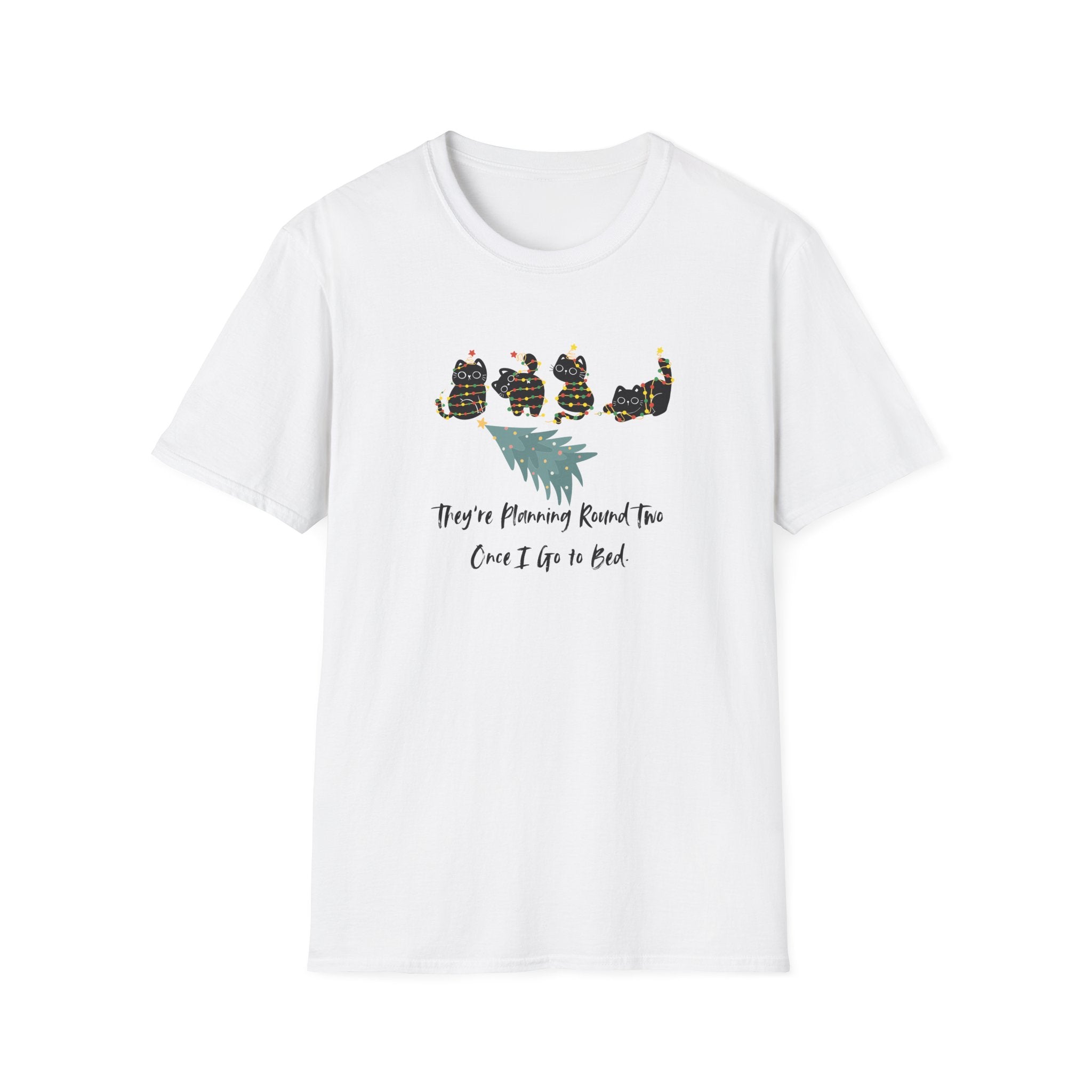 They're Planning Round Two - Funny Cat Holiday T-Shirt - Hippie at Heart
