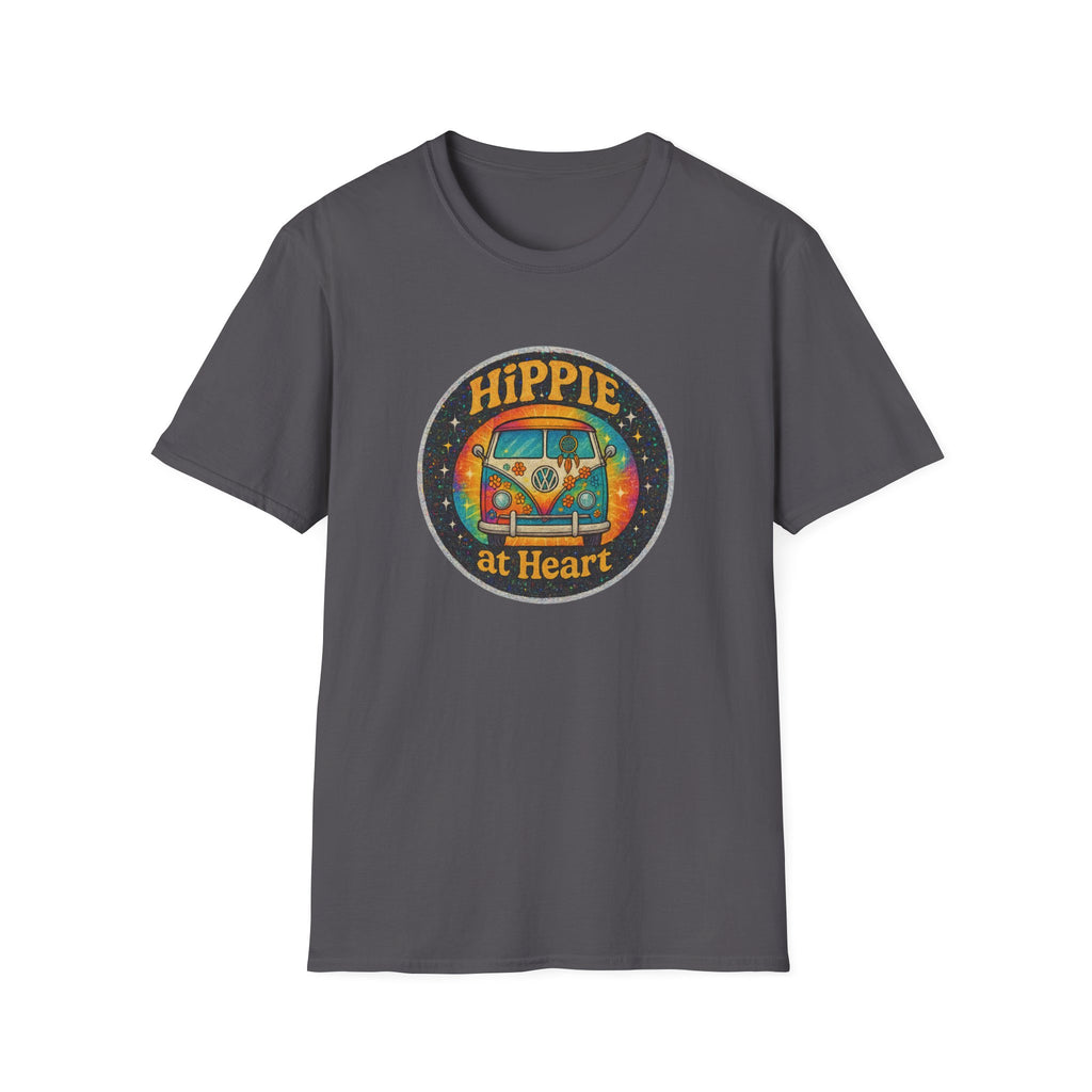 Hippie at Heart Tee - Retro VW Bus Graphic T-Shirt - Hippie at Heart