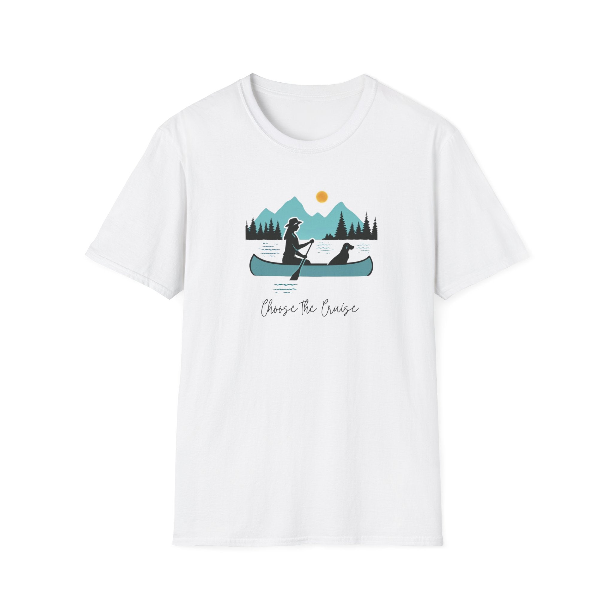 Choose the Cruise - Scenic Mountain Lake Tee - Hippie at Heart