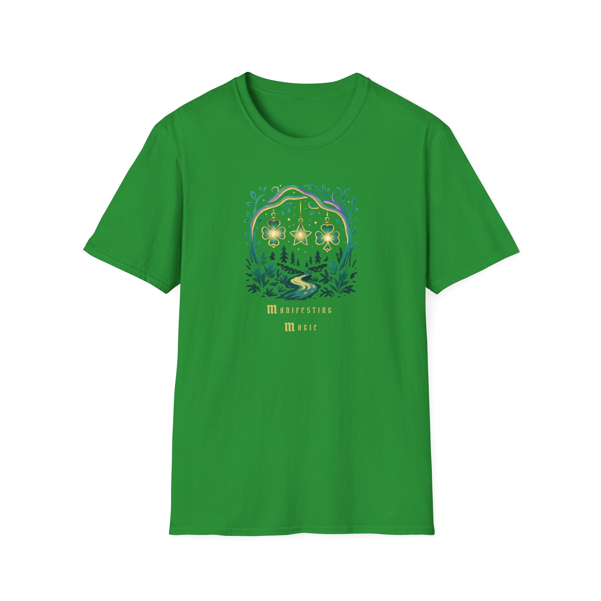 Manifesting Magic - St. Patrick's Lucky Clover & Star Tee - Hippie at Heart