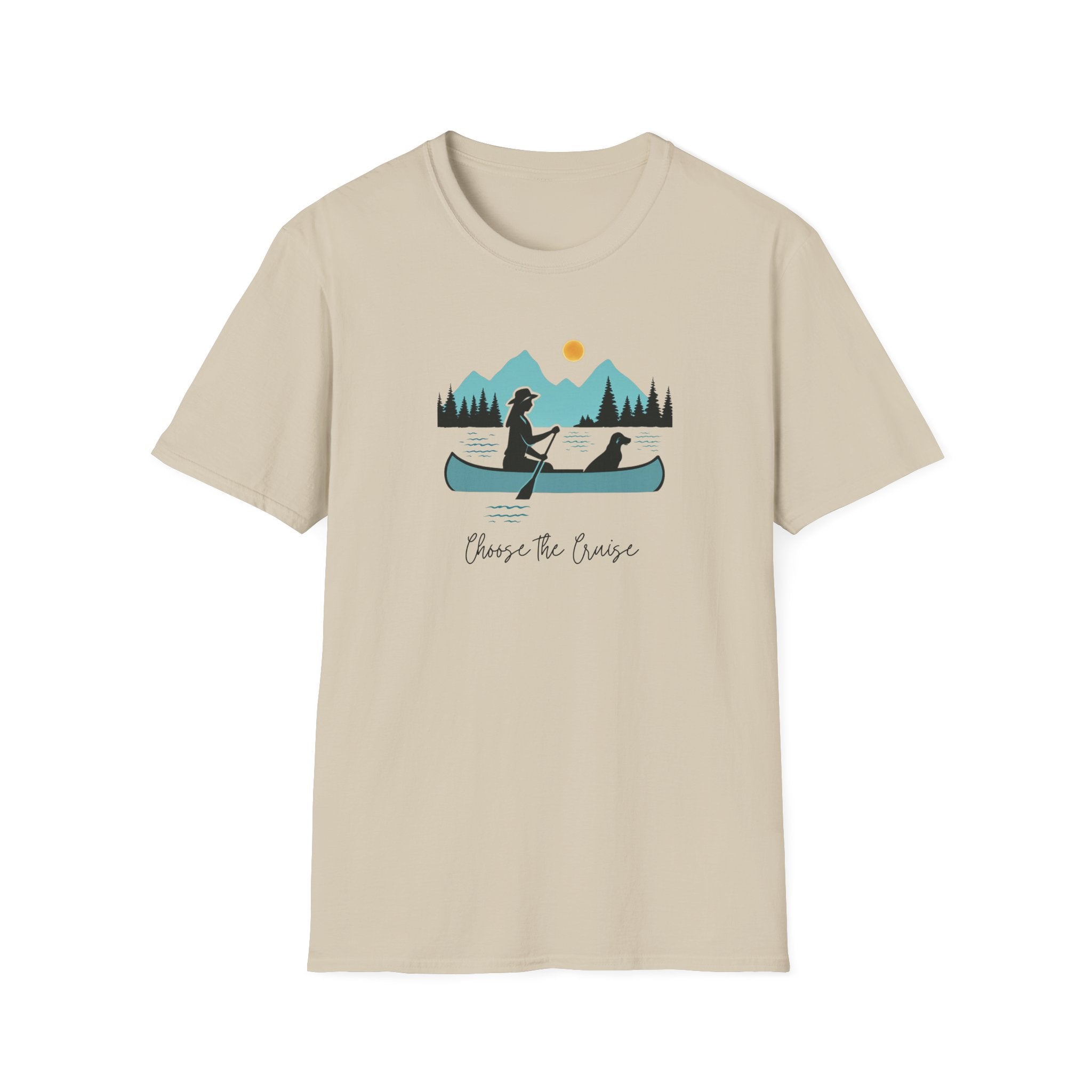 Choose the Cruise - Scenic Mountain Lake Tee - Hippie at Heart