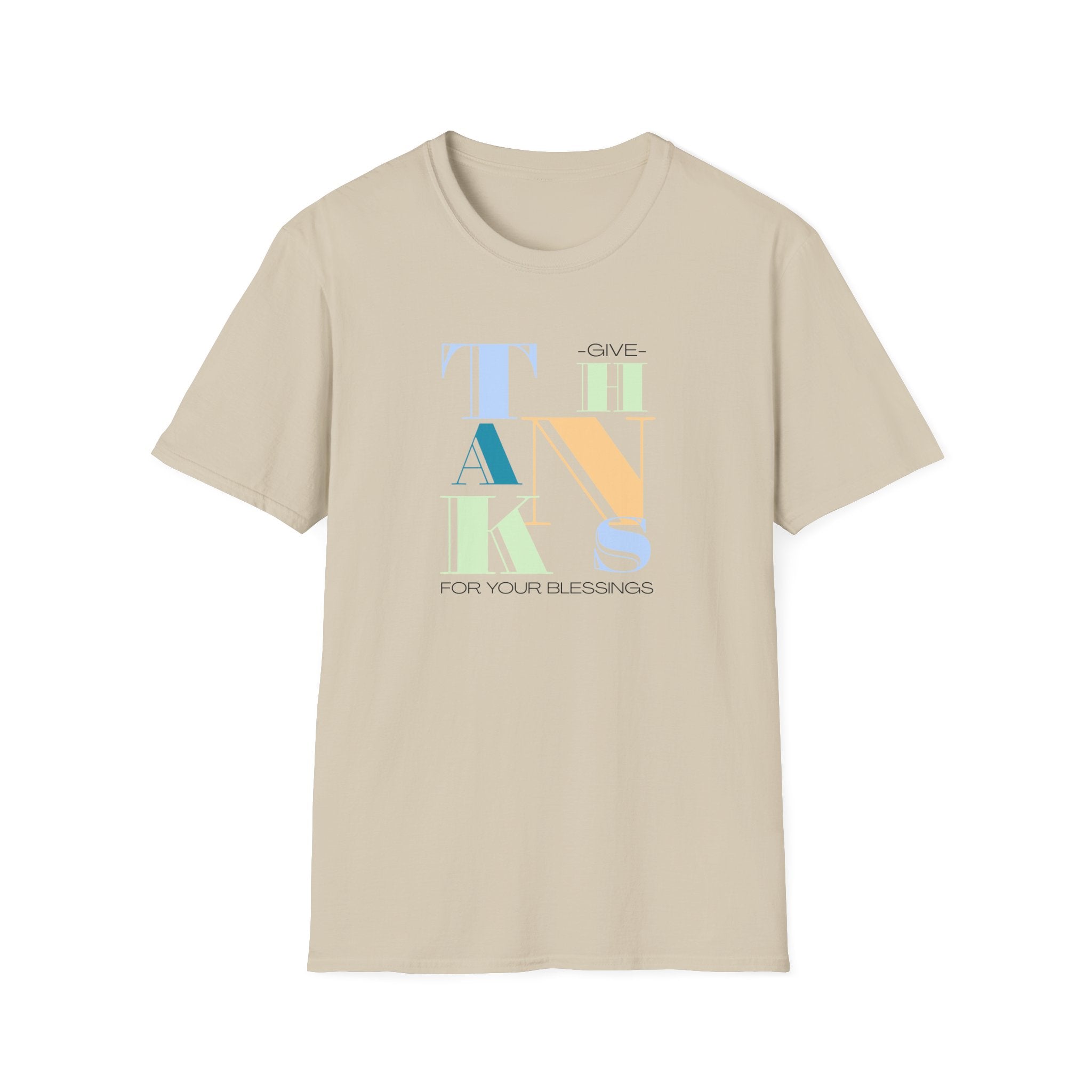 Give Thanks For Your Blessings - Gratitude Reminder Tee - Hippie at Heart