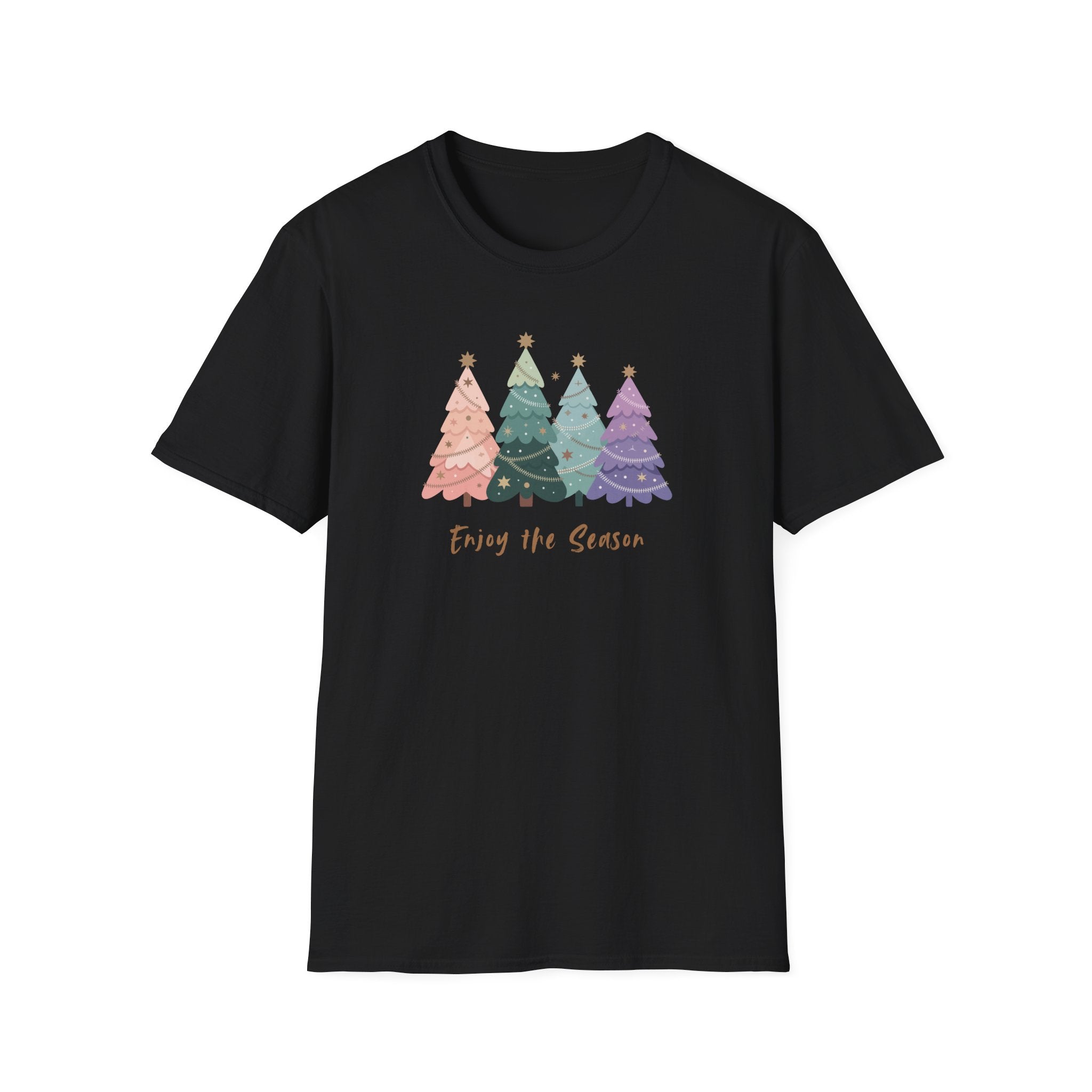 Enjoy the Season - Festive Decorated Trees Tee - Hippie at Heart