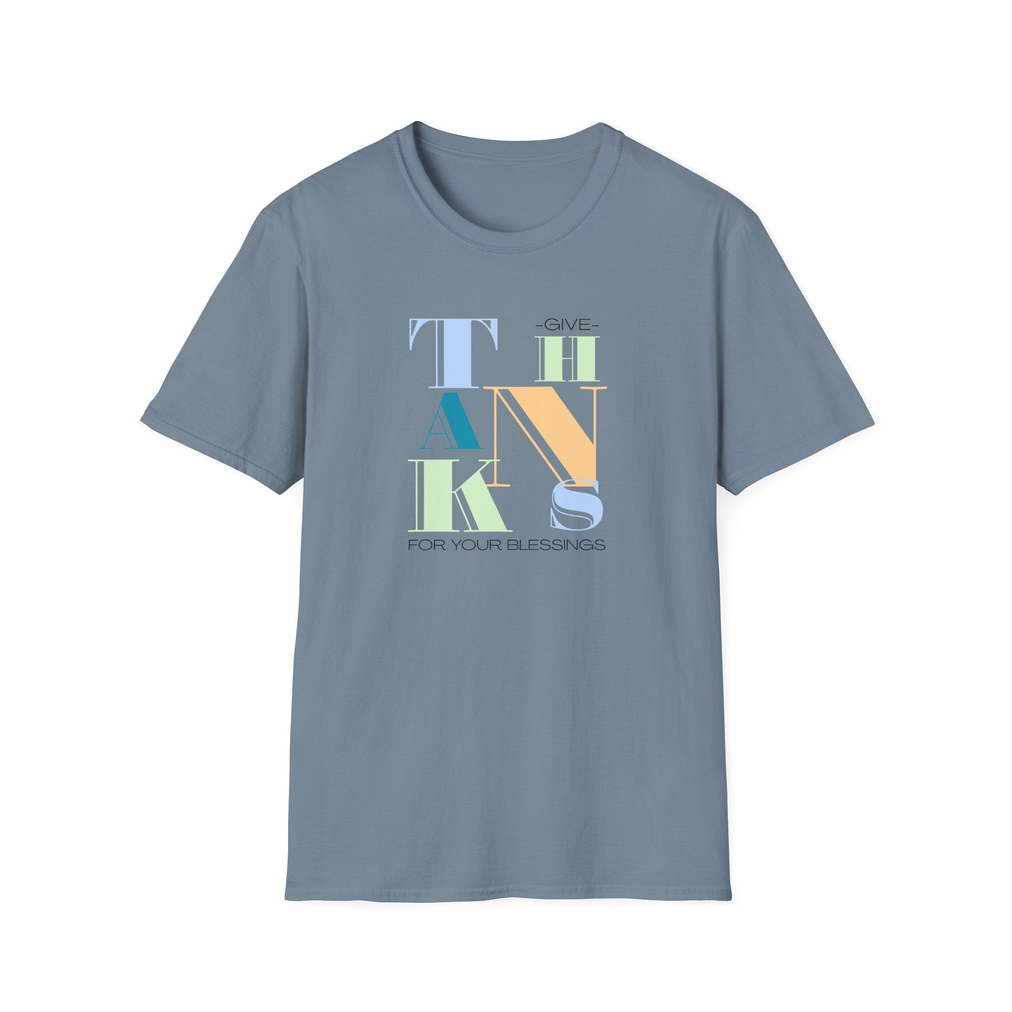Give Thanks For Your Blessings - Gratitude Reminder Tee - Hippie at Heart