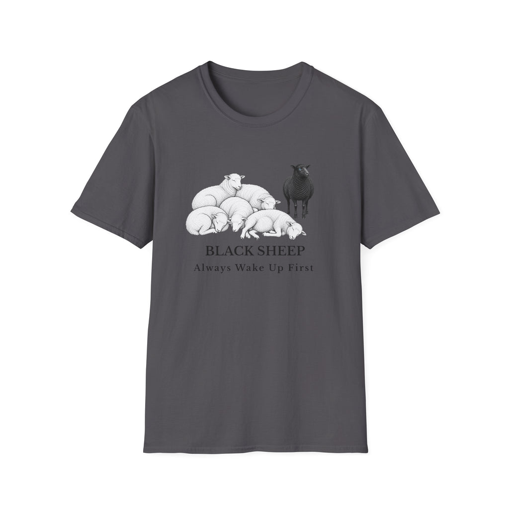 Black Sheep Always Wake Up First - Graphic Observation Tee - Hippie at Heart