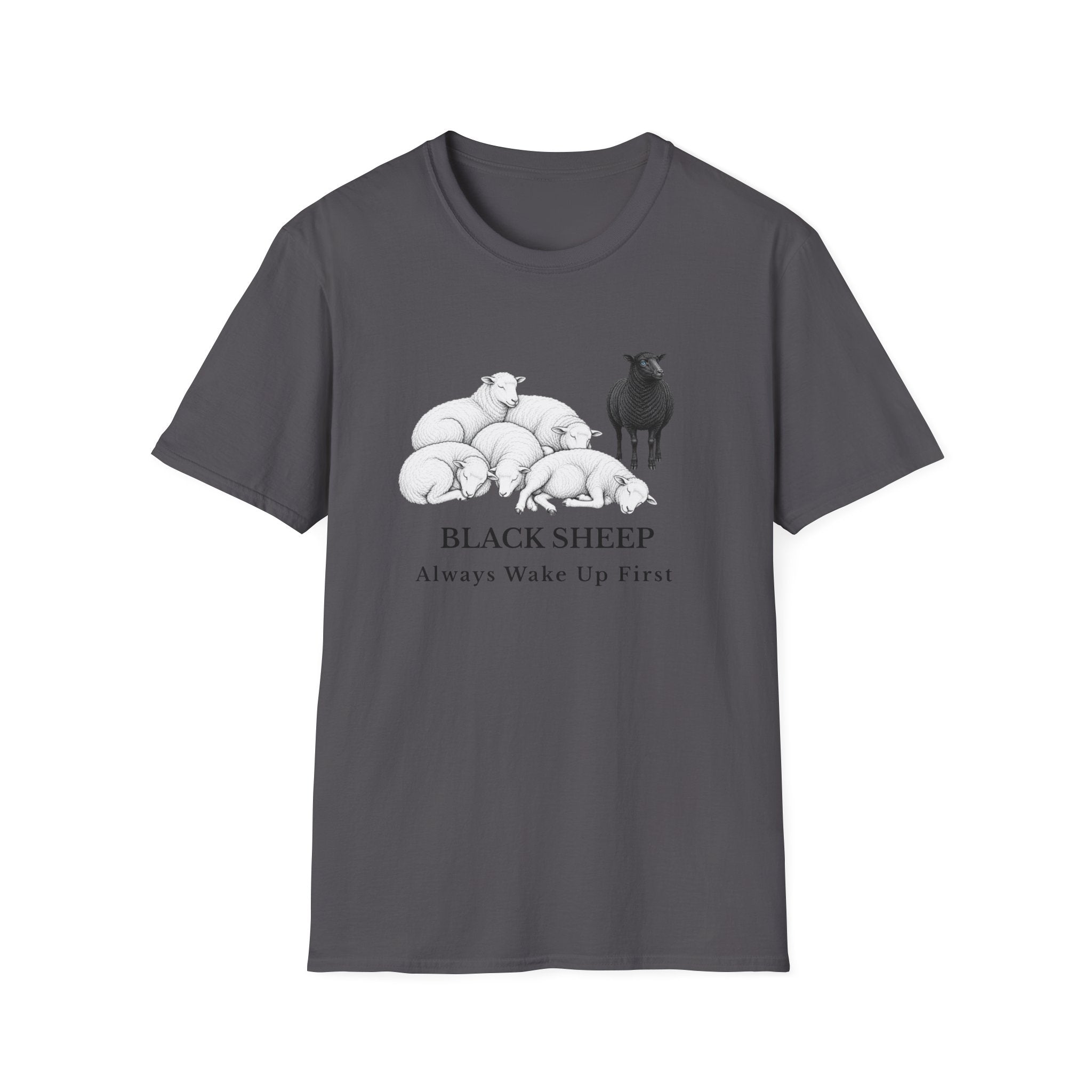 Black Sheep Always Wake Up First - Graphic Observation Tee - Hippie at Heart