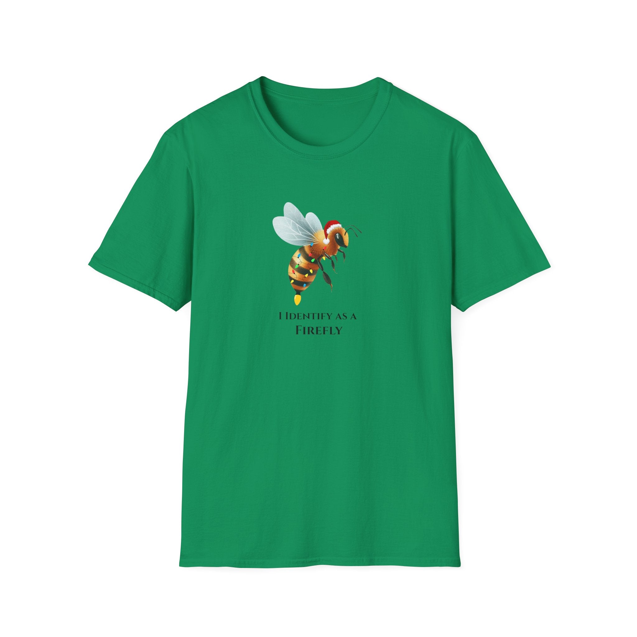 I Identify as a Firefly - Cute Holiday Bee Tee - Hippie at heart