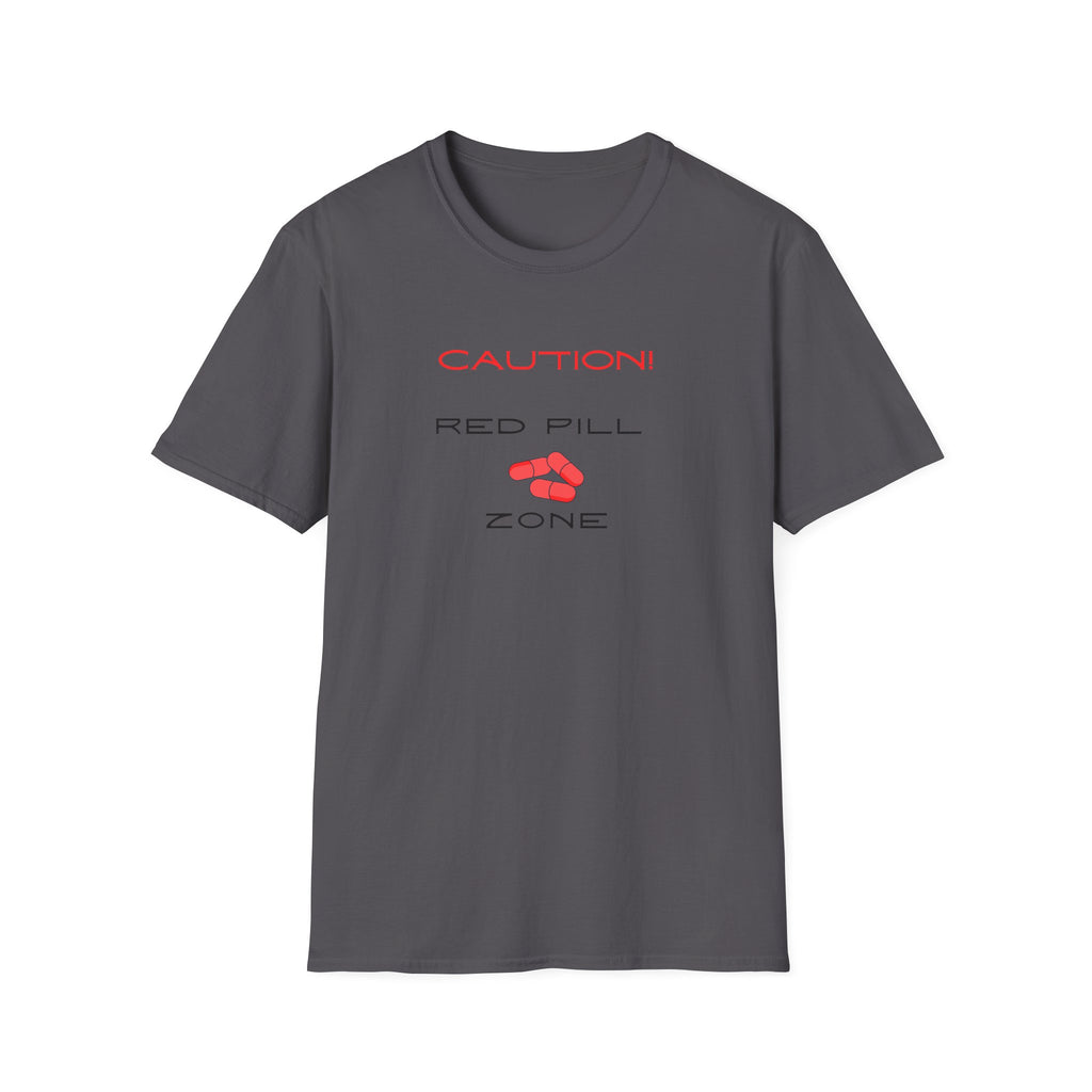 Caution! Red Pill Zone Tee - Great Awakening Message - Hippie at Heart