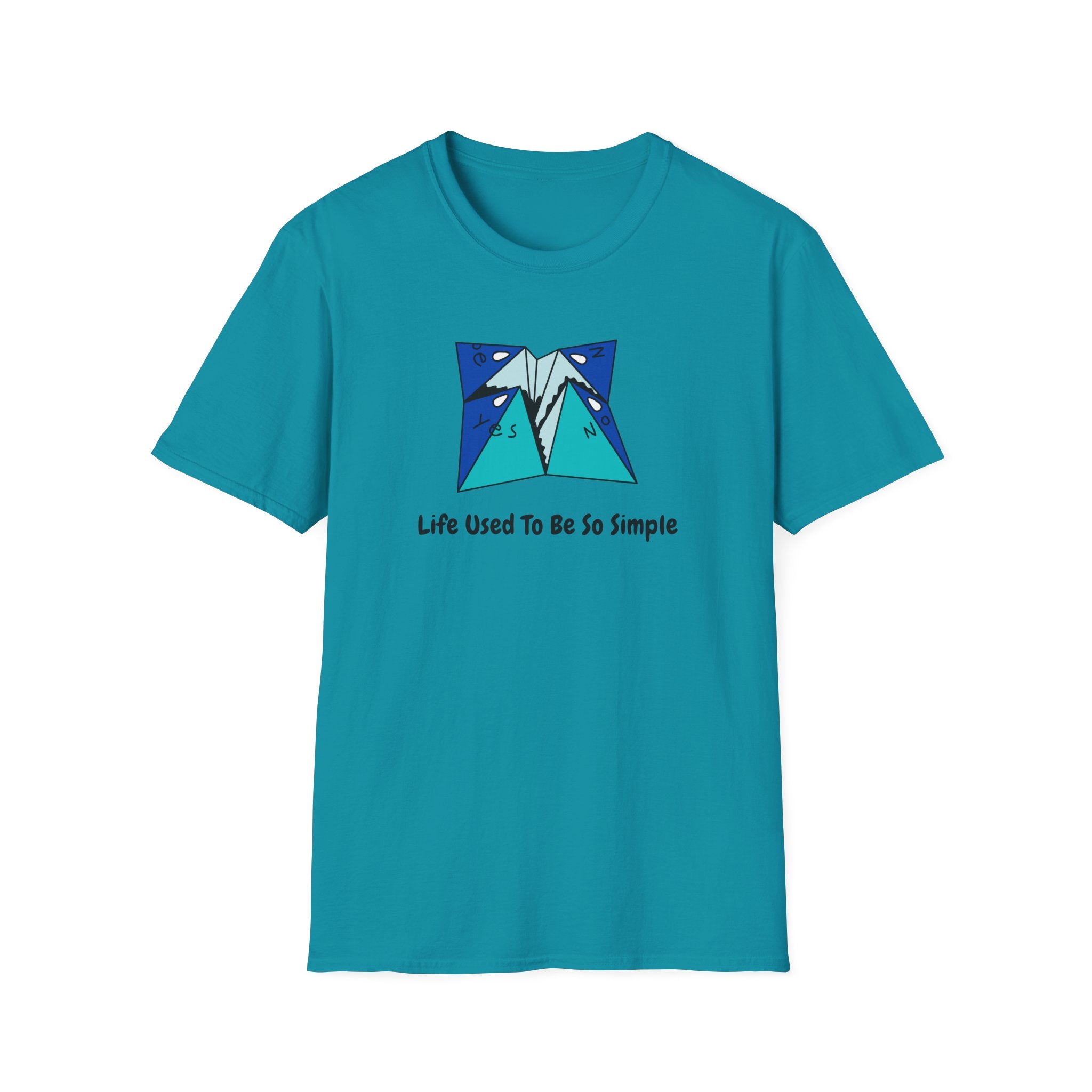 Life Used To Be So Simple - Yes Or No Retro Origami Tee - Hippie at Heart