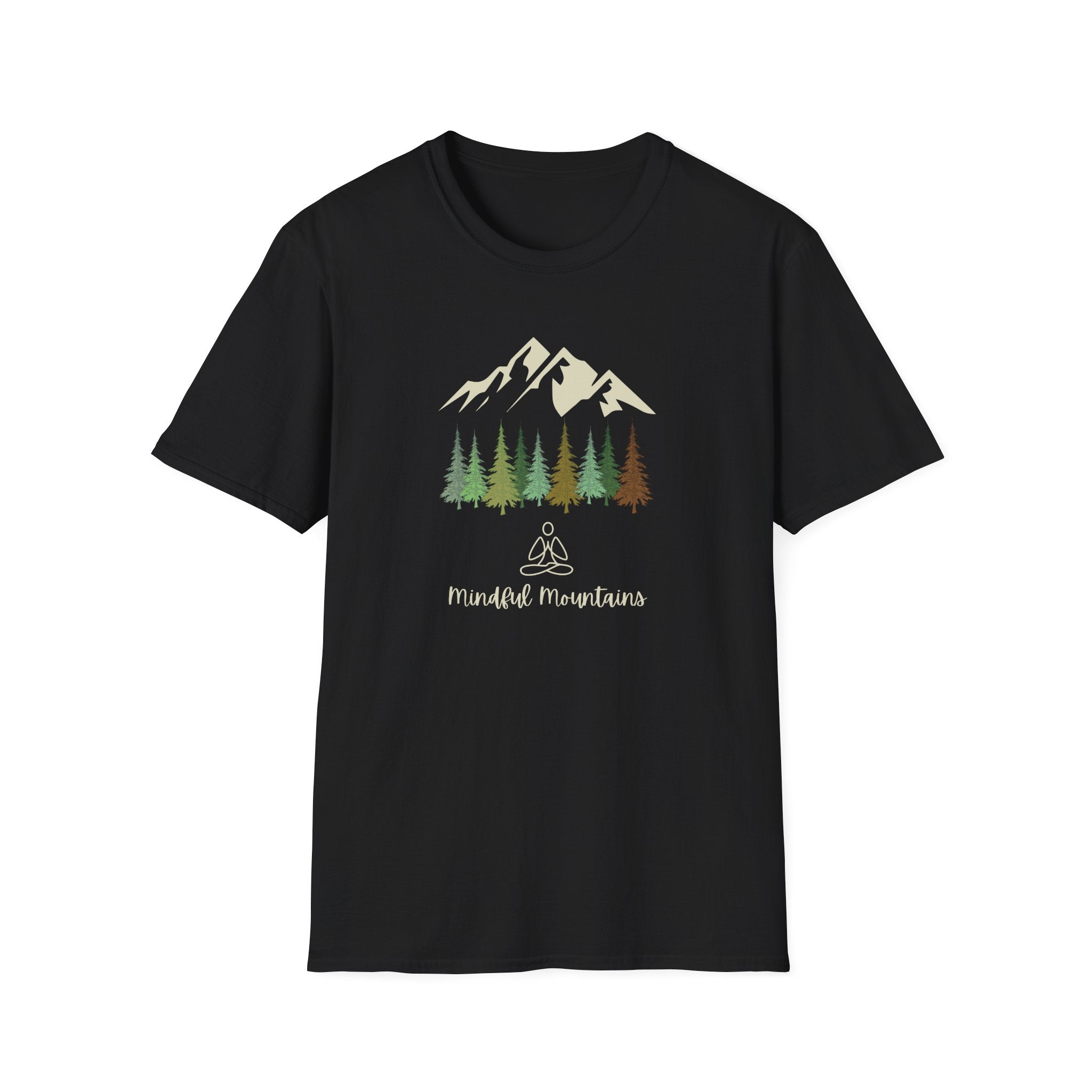 Mindful Mountains - Nature Yoga Tee - Hippie at Heart